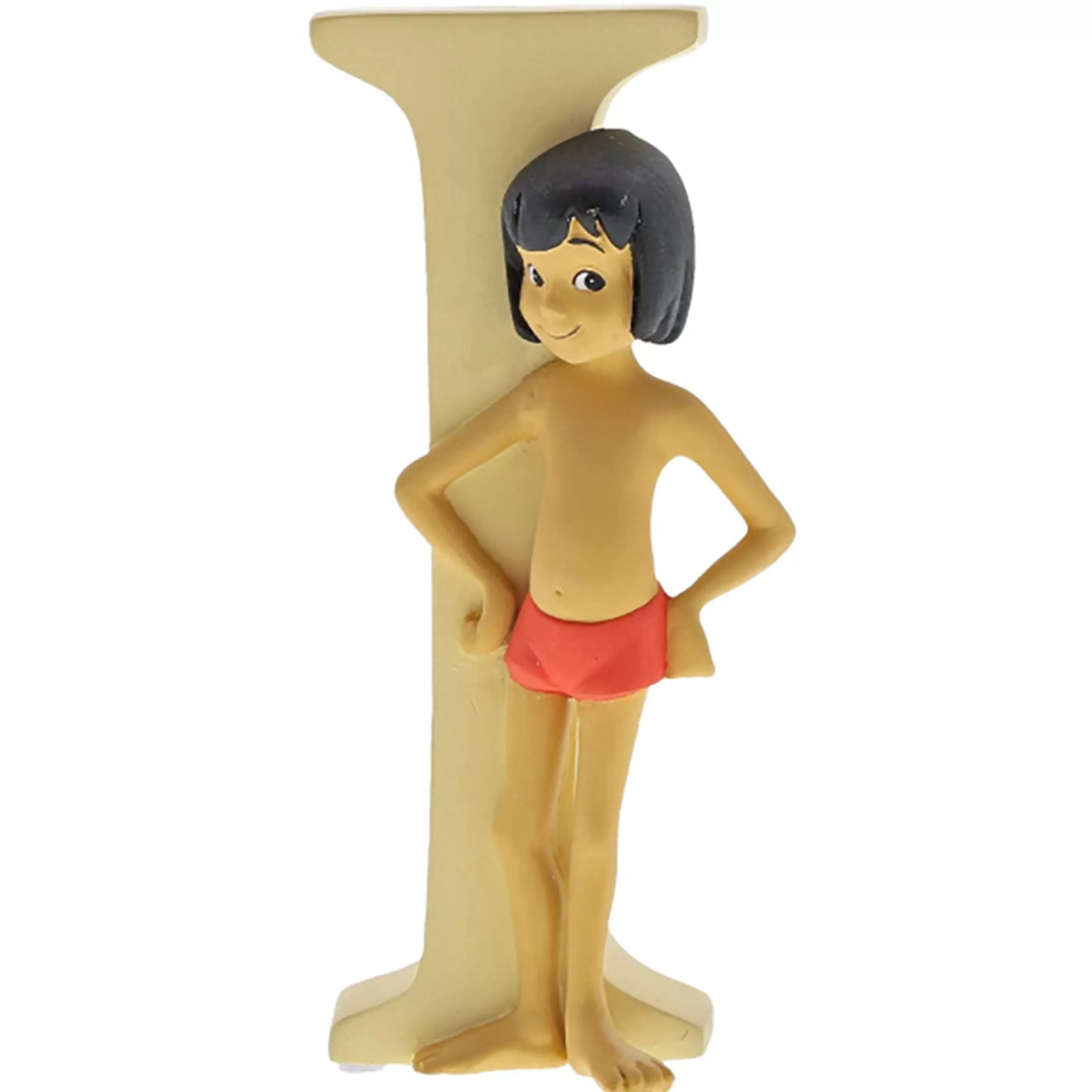 Disney Christmas Decorations Table Top Decorations | Disney Letter I - Mowgli From The Jungle Book - 7Cm