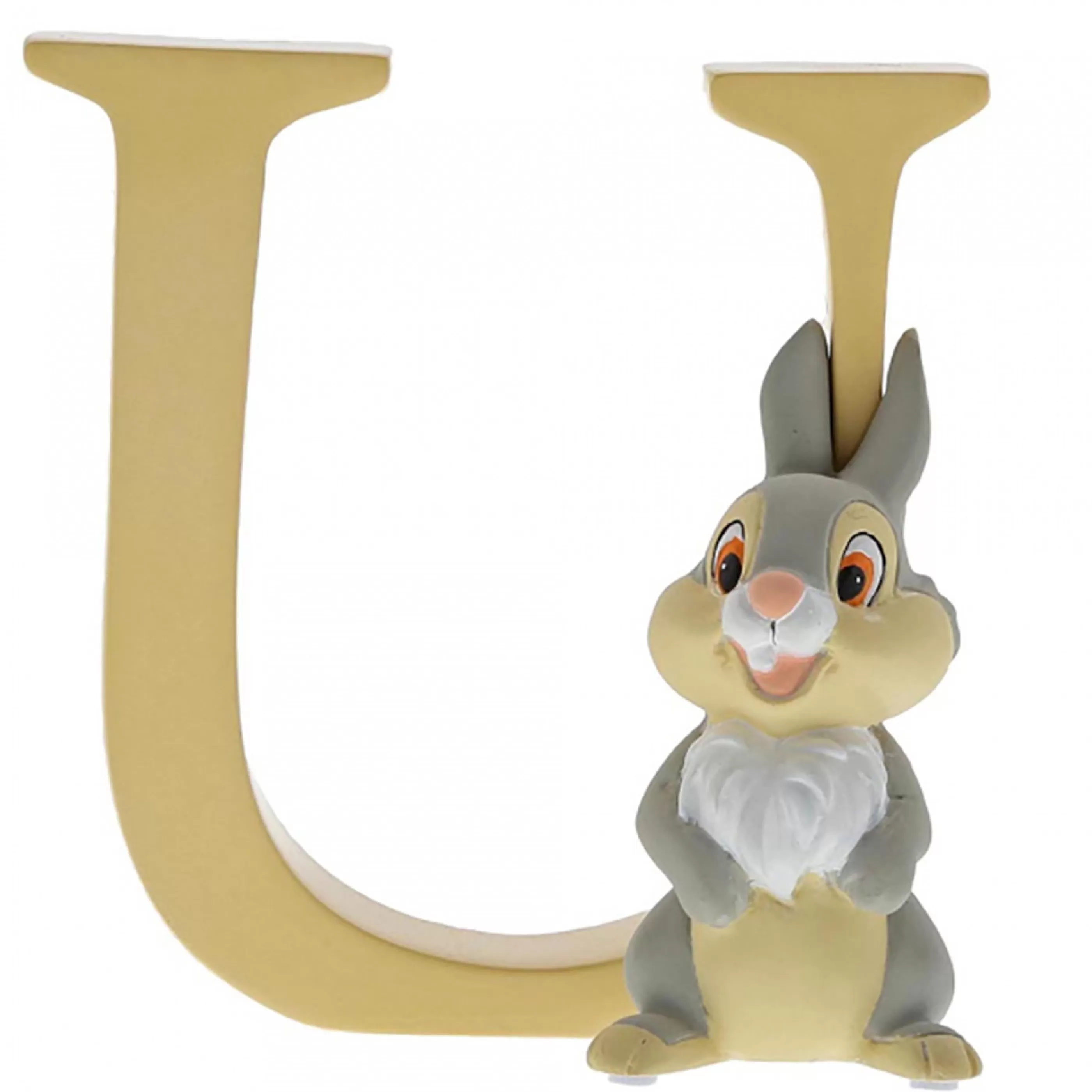 Disney Christmas Decorations Table Top Decorations | Disney Letter U - Thumper From Bambi - 7Cm