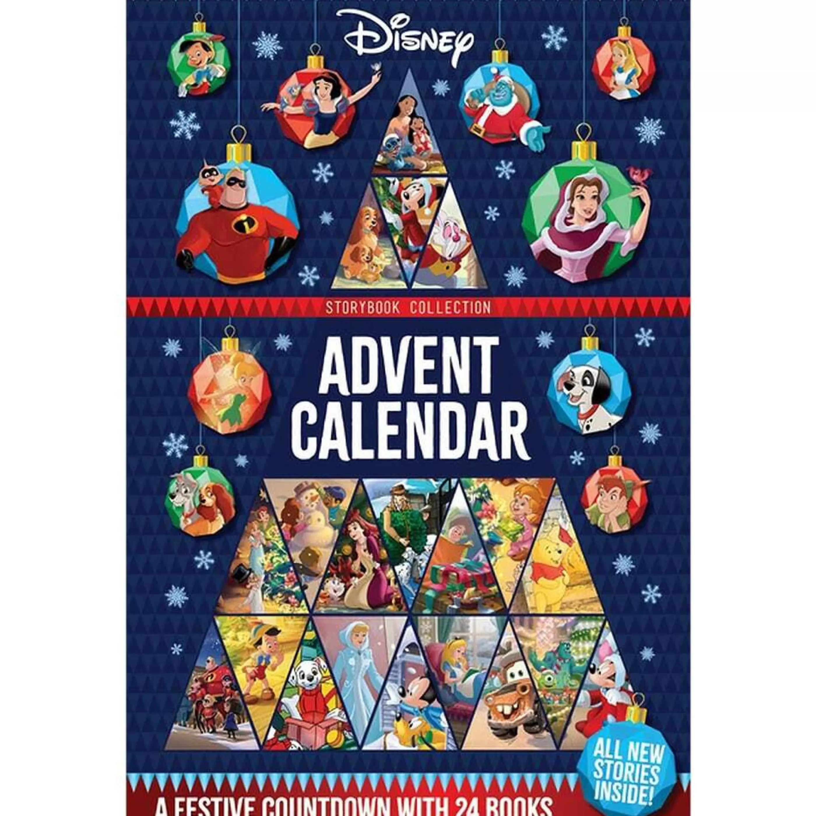 Clearance Disney Christmas Decorations Disney Storybook Collection Advent Calendar - 54Cm