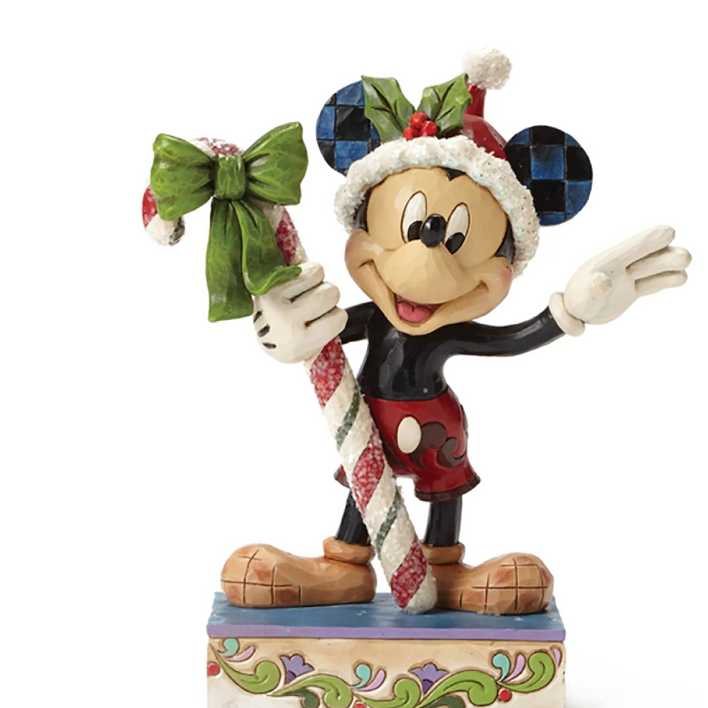 Disney Christmas Decorations Table Top Decorations | Disney Traditions Mickey Mouse Sweet Greetings - 15Cm