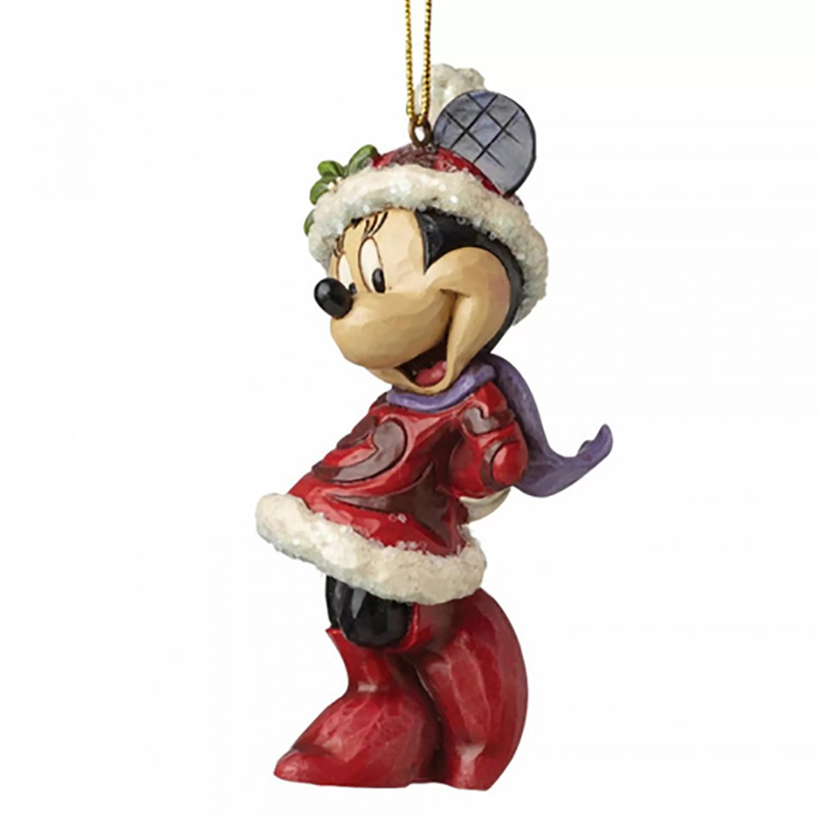 Disney Christmas Decorations Hanging Christmas Ornaments | Disney Traditions Minnie Mouse Sugar Coated Ornament - 10Cm