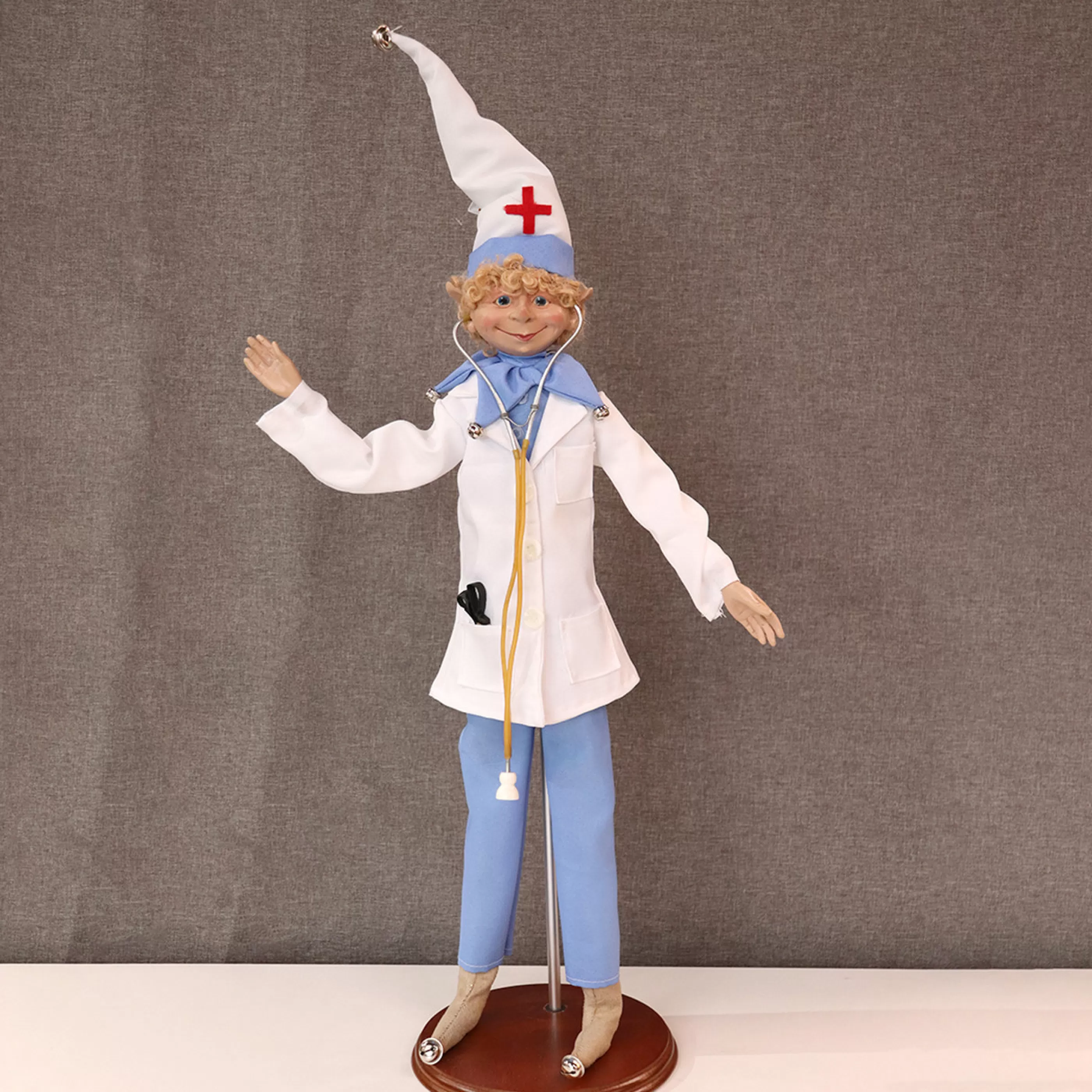 Clearance * Doctor Christmas Elf With Stand - 65Cm