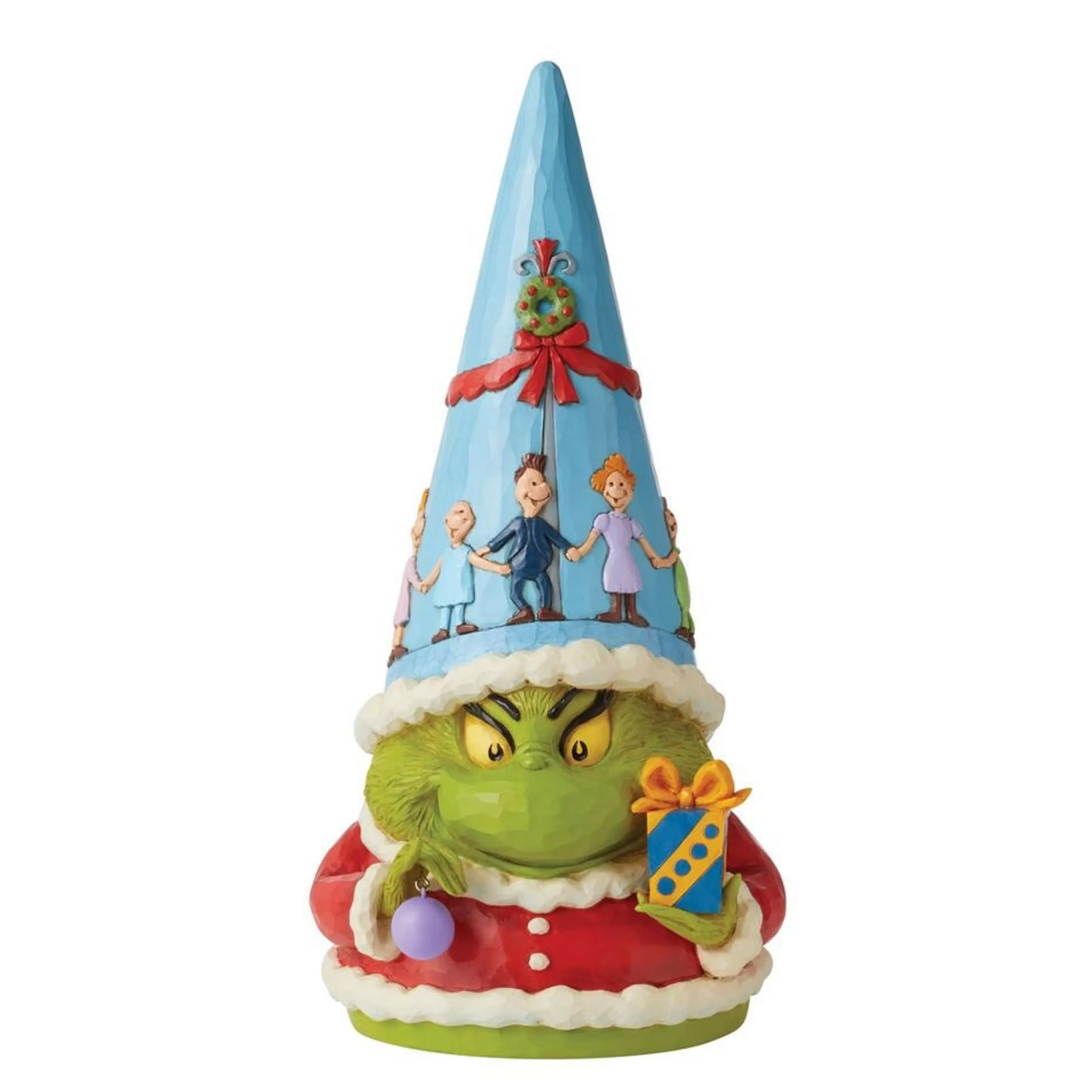 Grinch by Dr Seuss Table Top Decorations | Dr Seuss Grinch Gnome Figurine - 35.5Cm