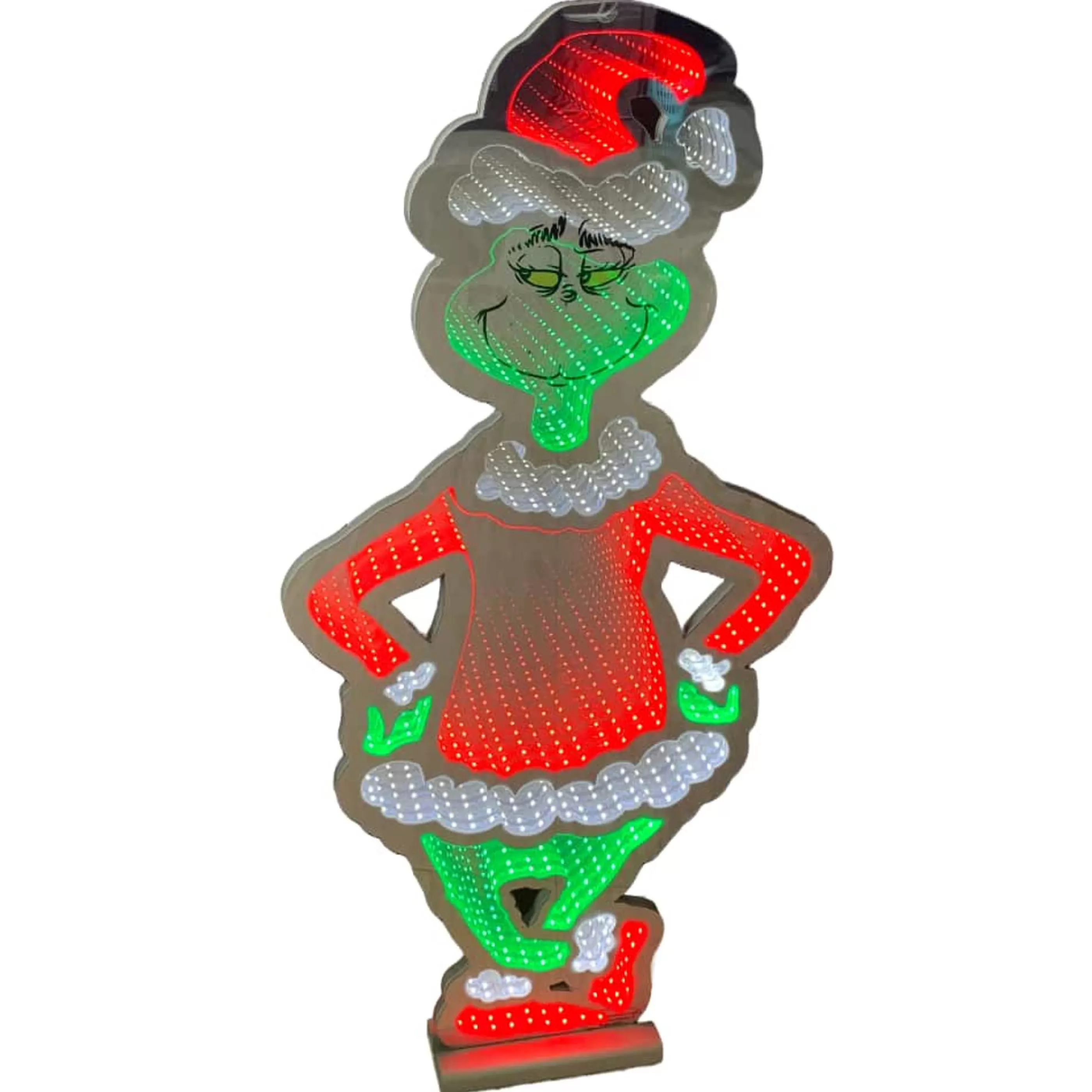 Hot Grinch by Dr Seuss Dr Seuss Grinch Standing Infinity Light - 90Cm