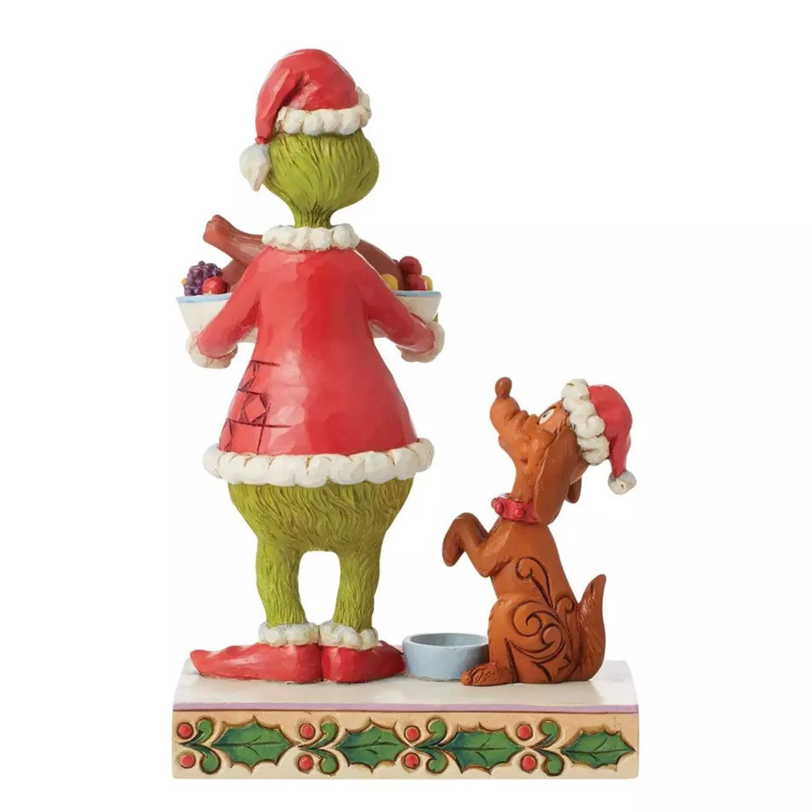 Jim Shore Table Top Decorations | Dr Seuss Grinch With Christmas Dinner - 19Cm