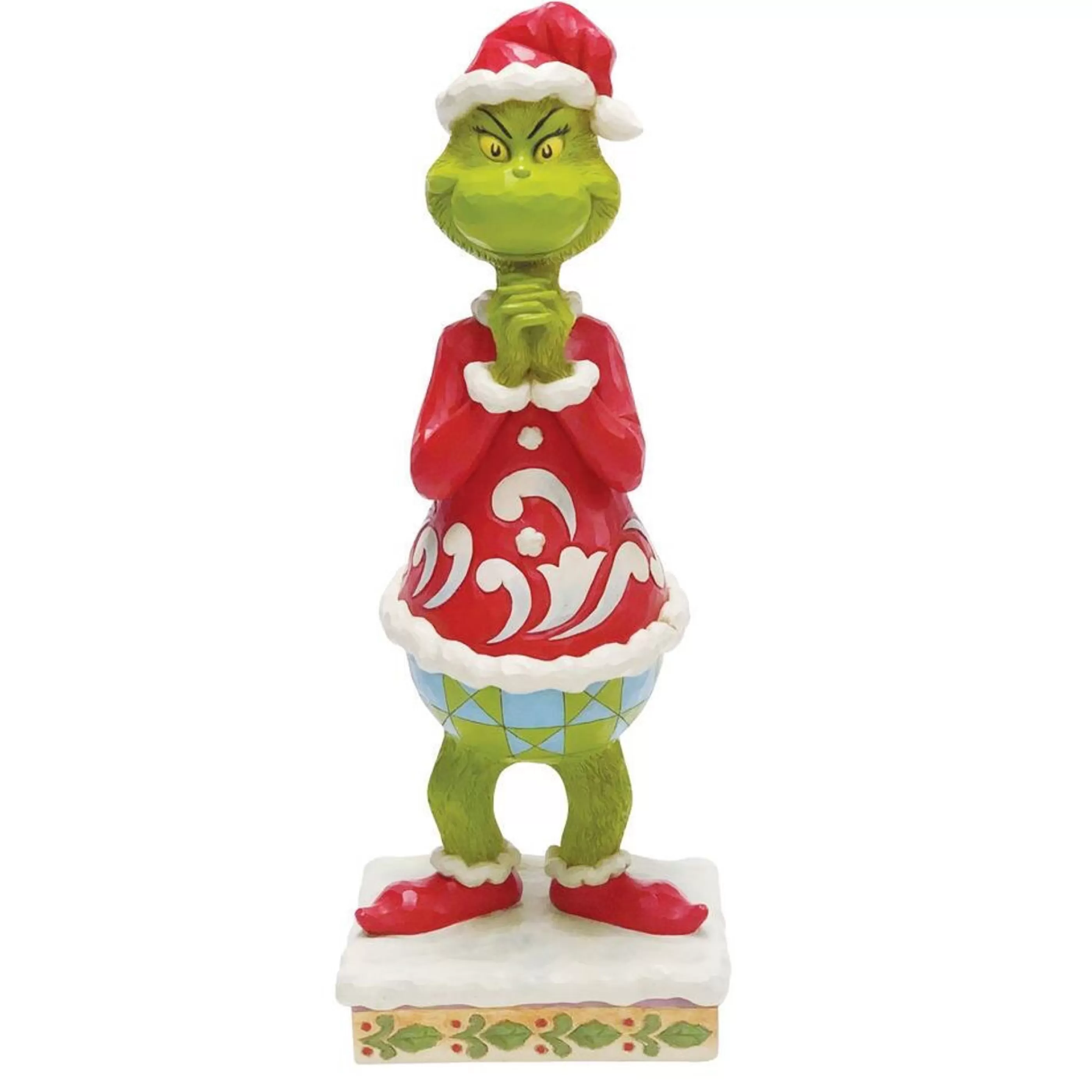 Grinch by Dr Seuss Table Top Decorations | Dr Seuss Grinch With Hands Clenched Figurine - 50Cm