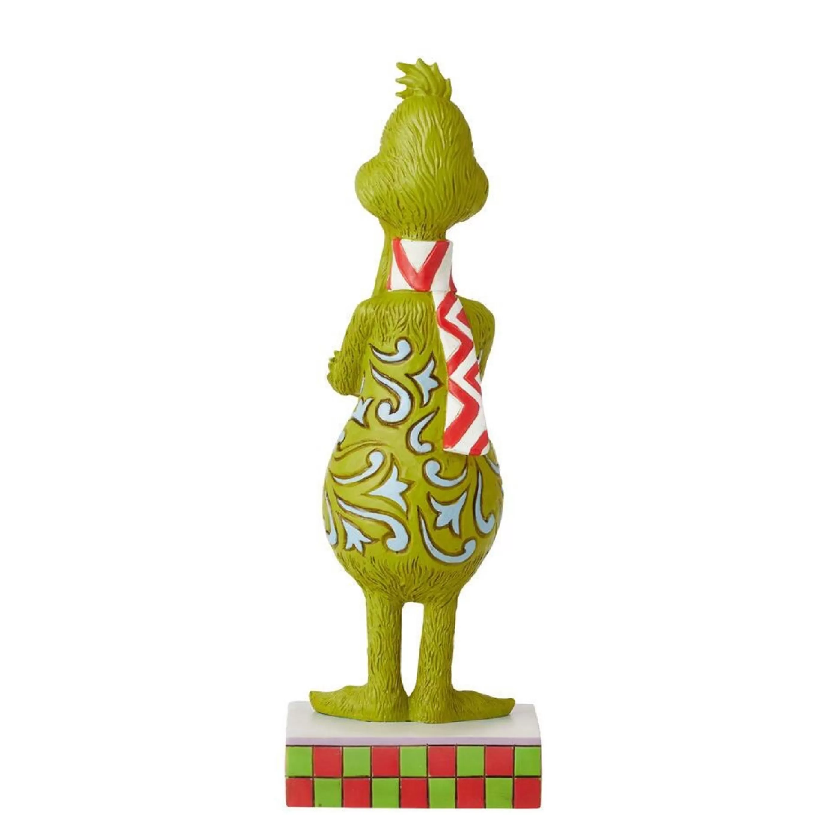 Grinch by Dr Seuss Table Top Decorations | Dr Seuss Grinch With Long Scarf Figurine - 23Cm