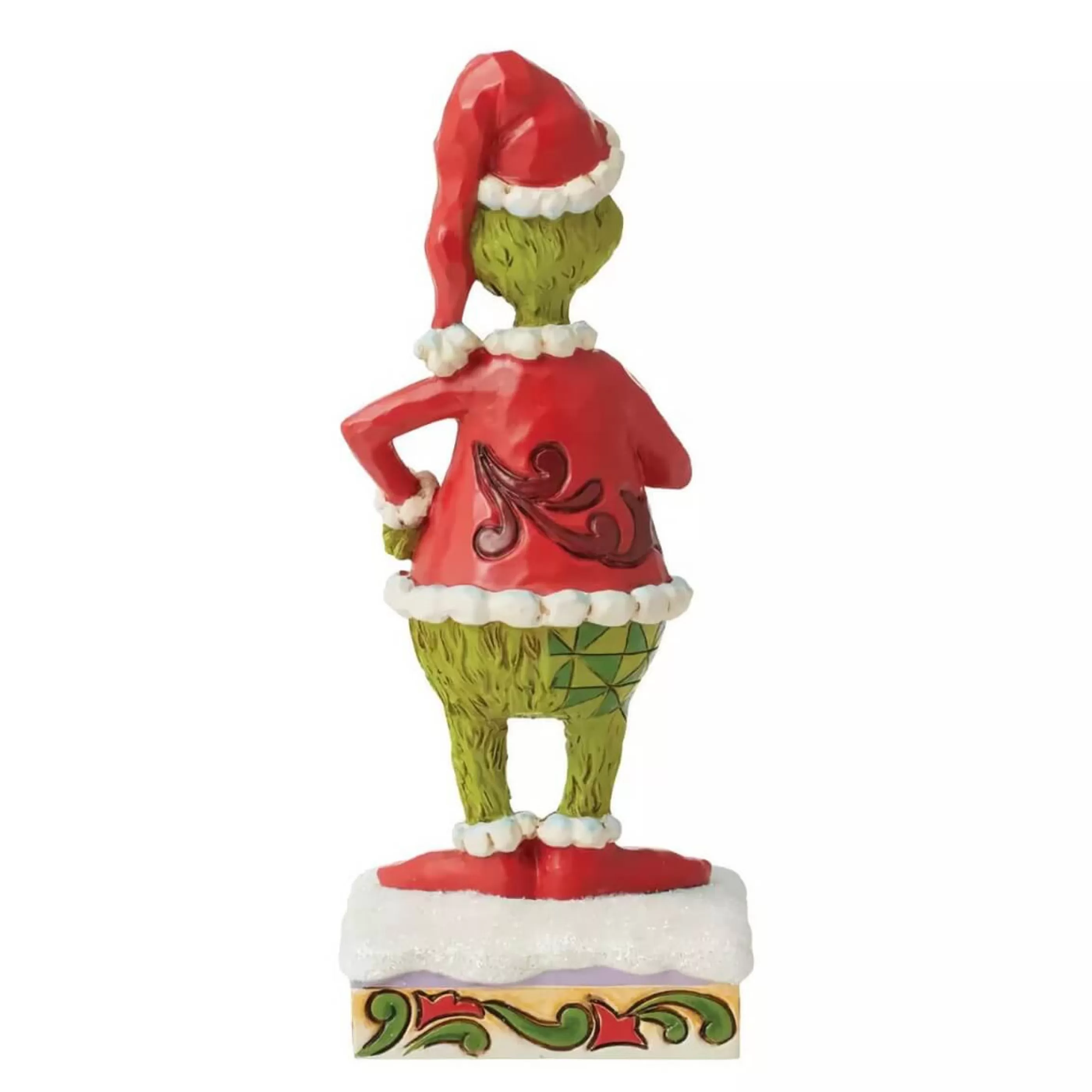 Jim Shore Table Top Decorations | Dr Seuss Happy Grinch Personality Pose - 16.5Cm