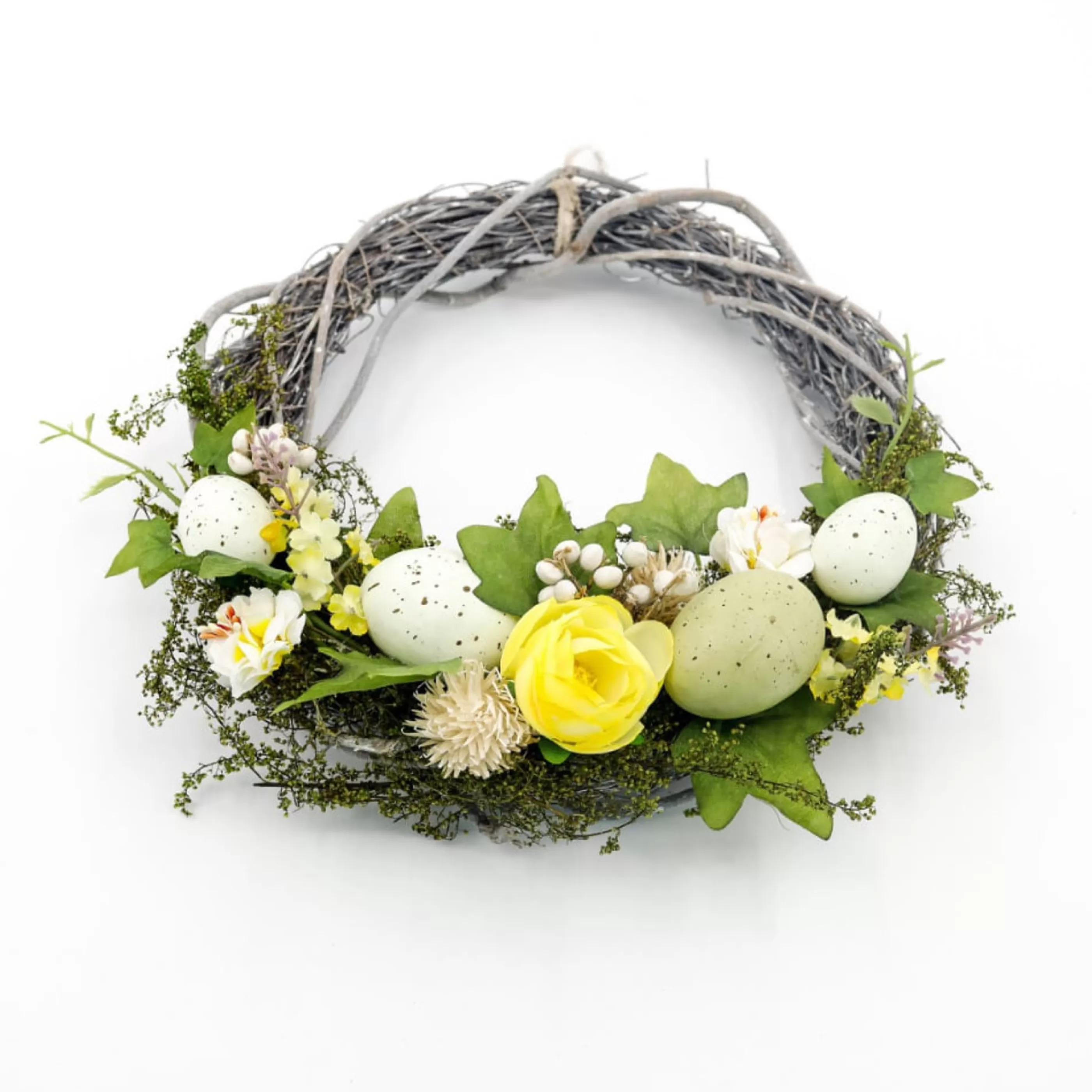 Easter Town Wreaths | Easter Floral Tulip Half Wreath - 26Cm