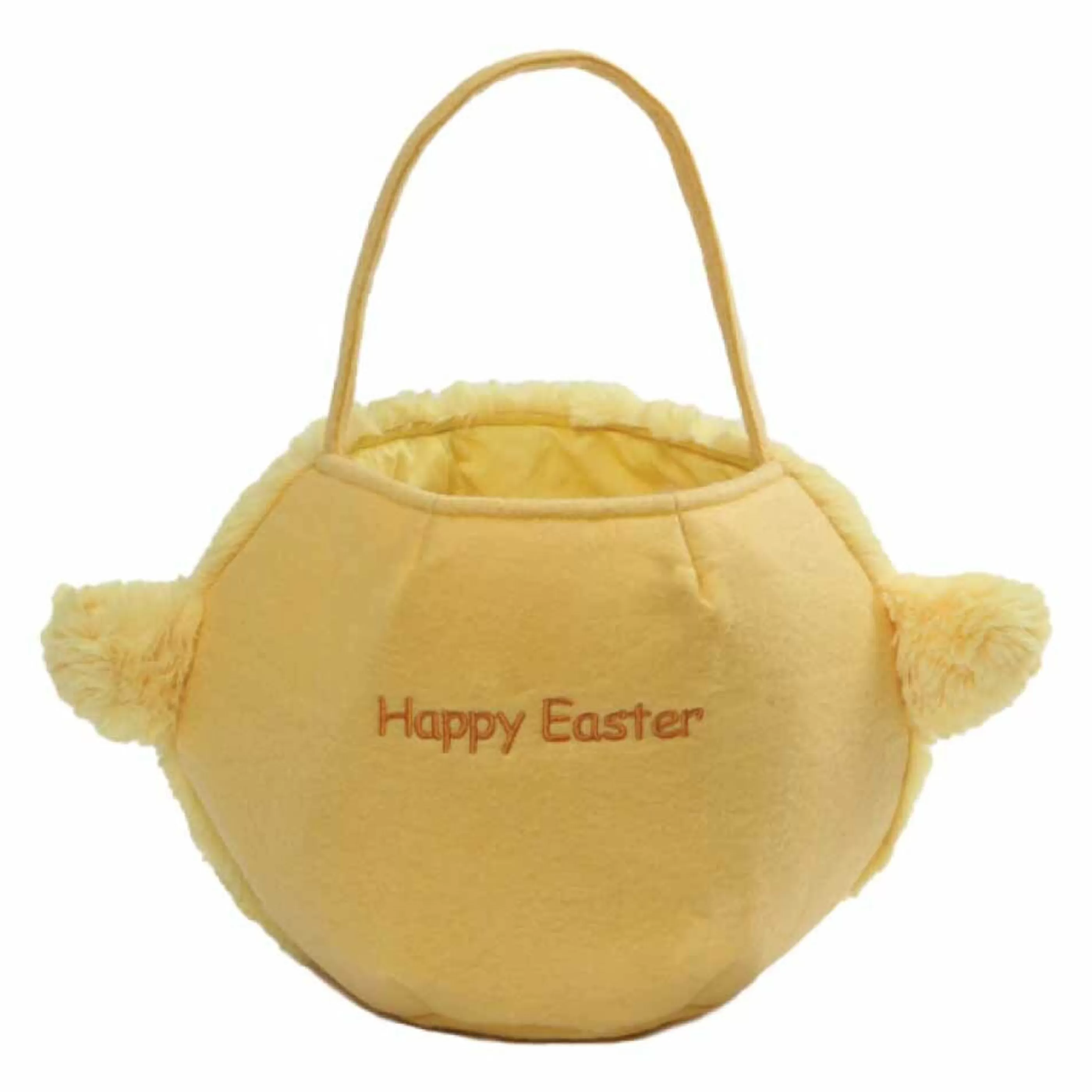 Clearance Easter Town Easter Fluffy Chick Basket With Handle - 16.5Cm