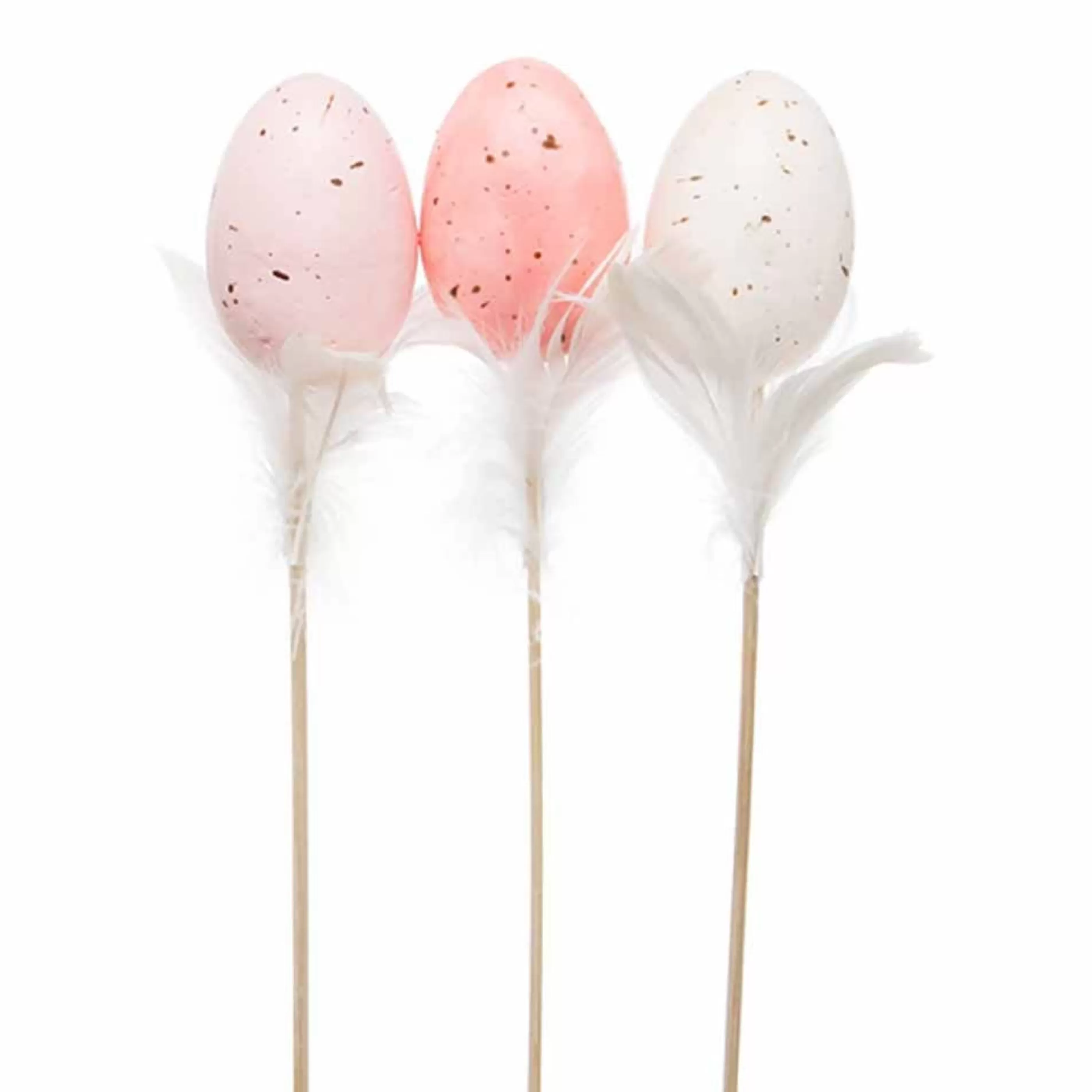 Store * Egg Pick White Feathers (Pack Of 3 ) - 28Cm