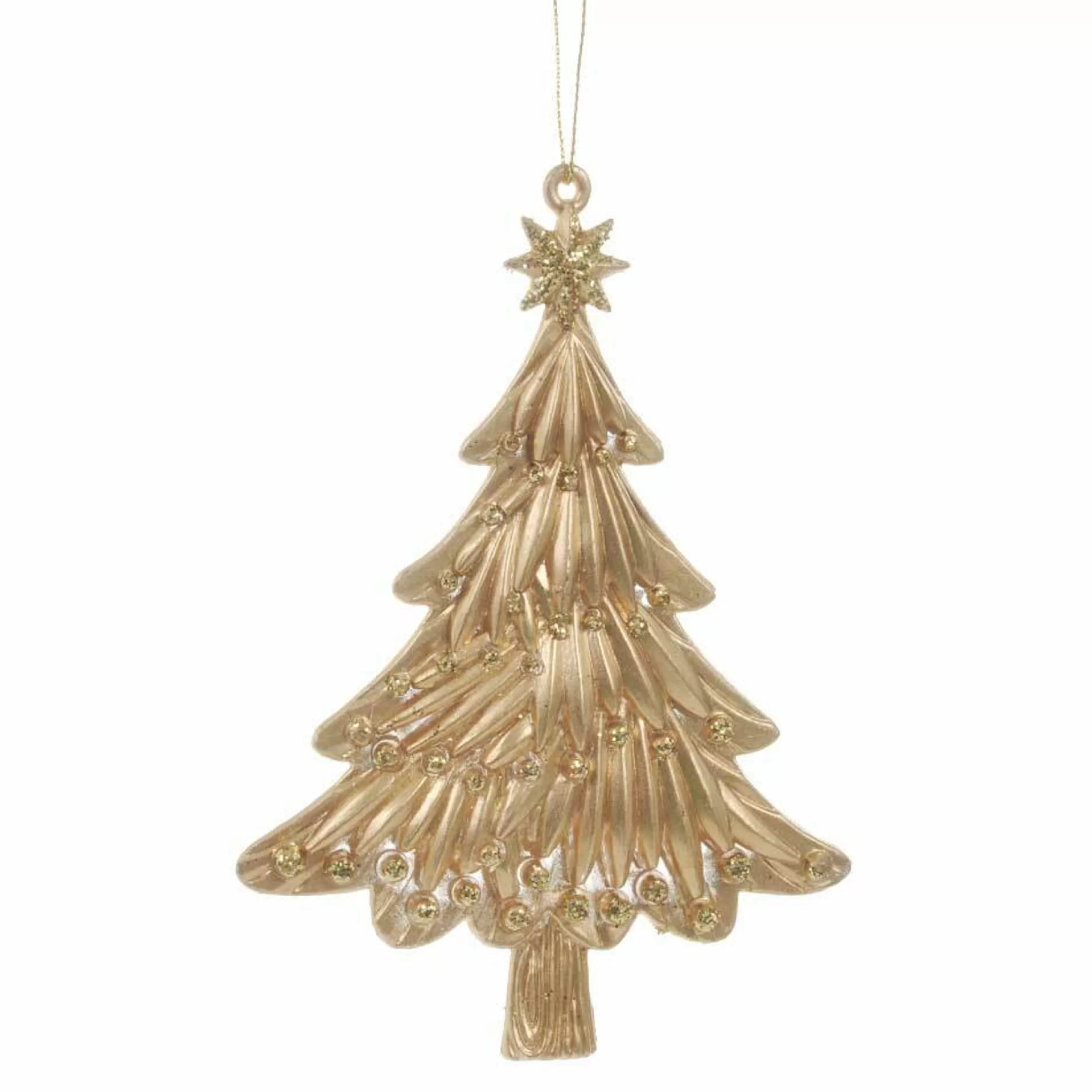 * Hanging Christmas Ornaments | Elegant Rose Gold Christmas Tree - 13Cm