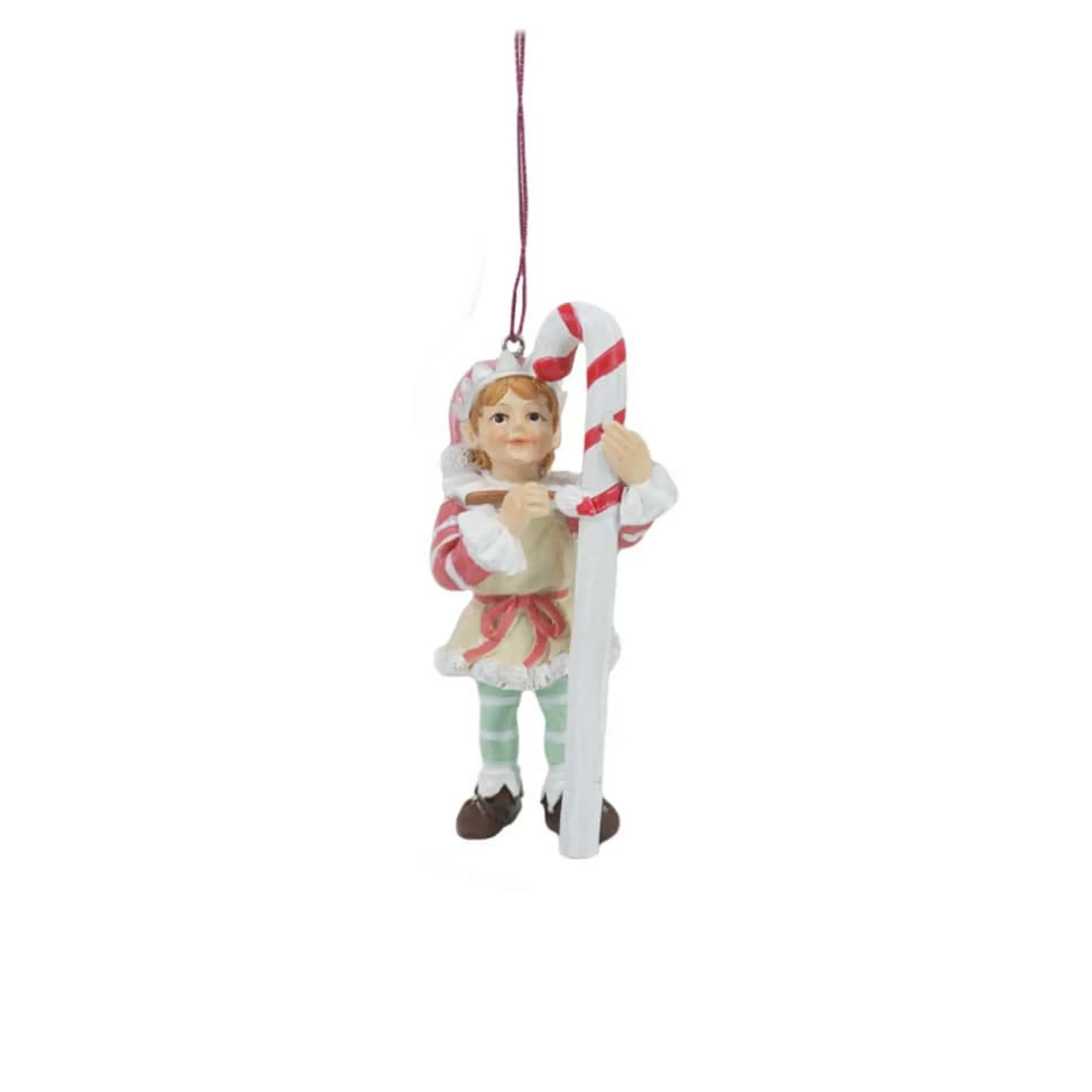 * Hanging Christmas Ornaments | Elf Holding Candy Ornament (3 Styles) - 11Cm