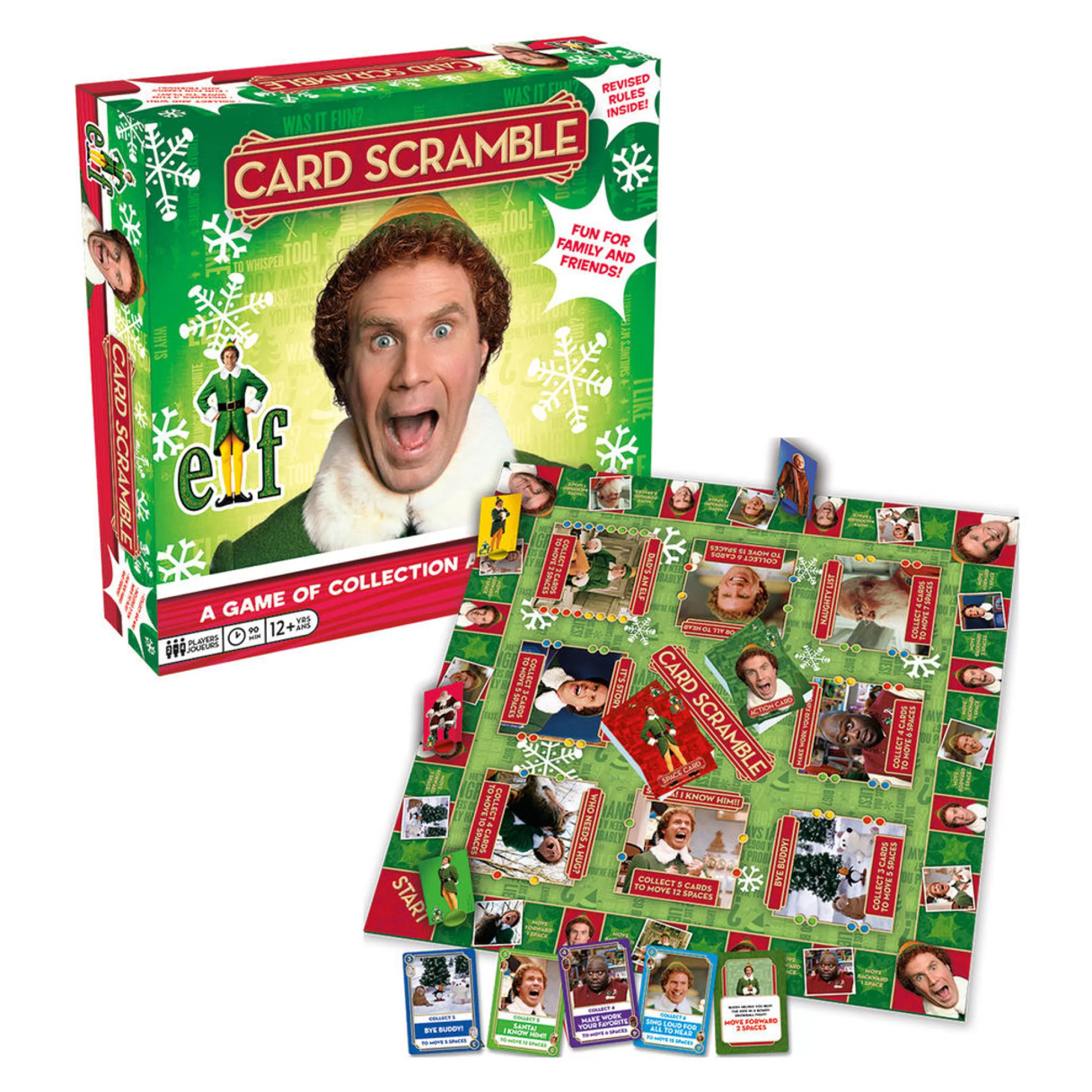 Best Elf the Movie Card Scramble Board Game