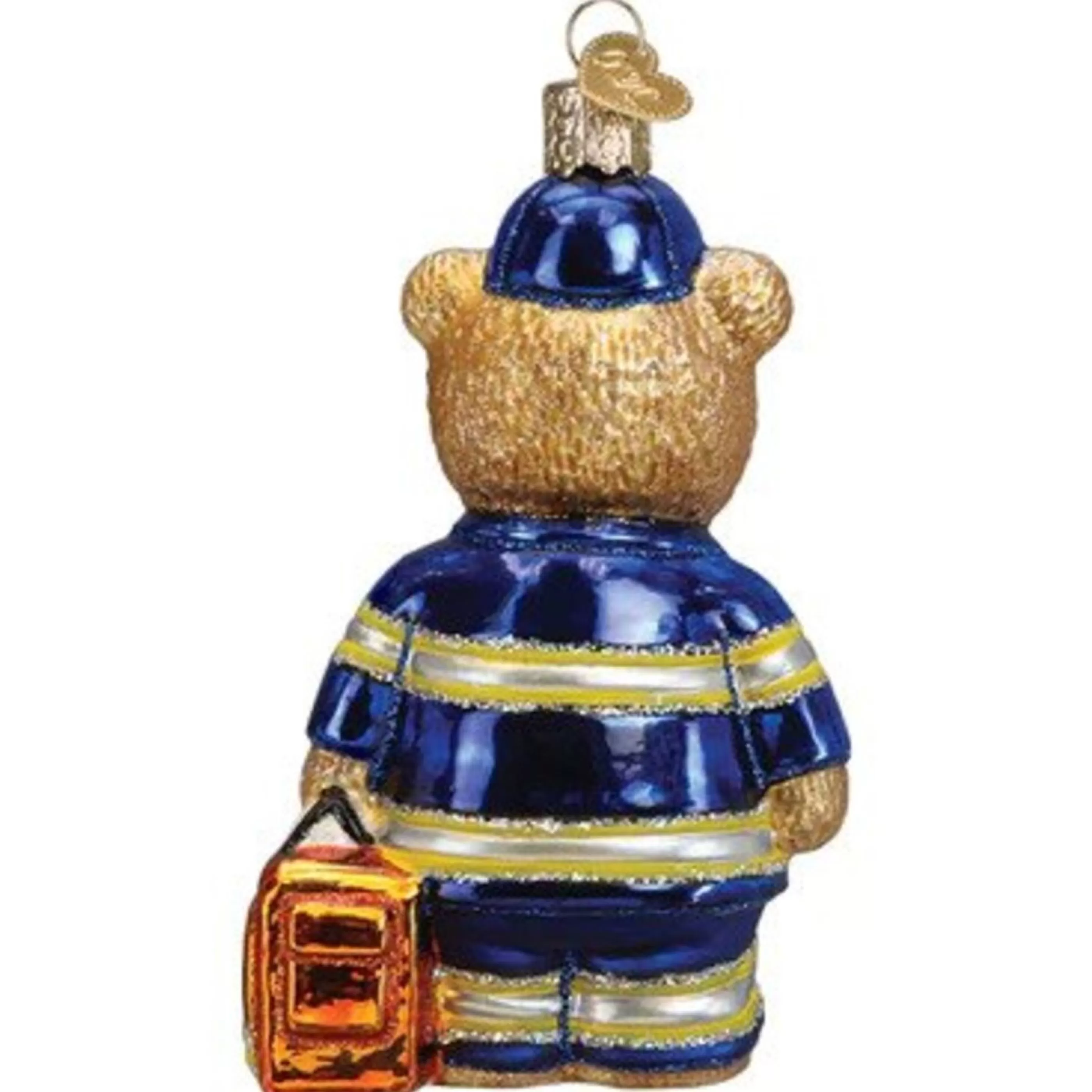 Old World Christmas Glass Glass Ornaments | Emt Teddy Bear Glass Ornament - 11Cm