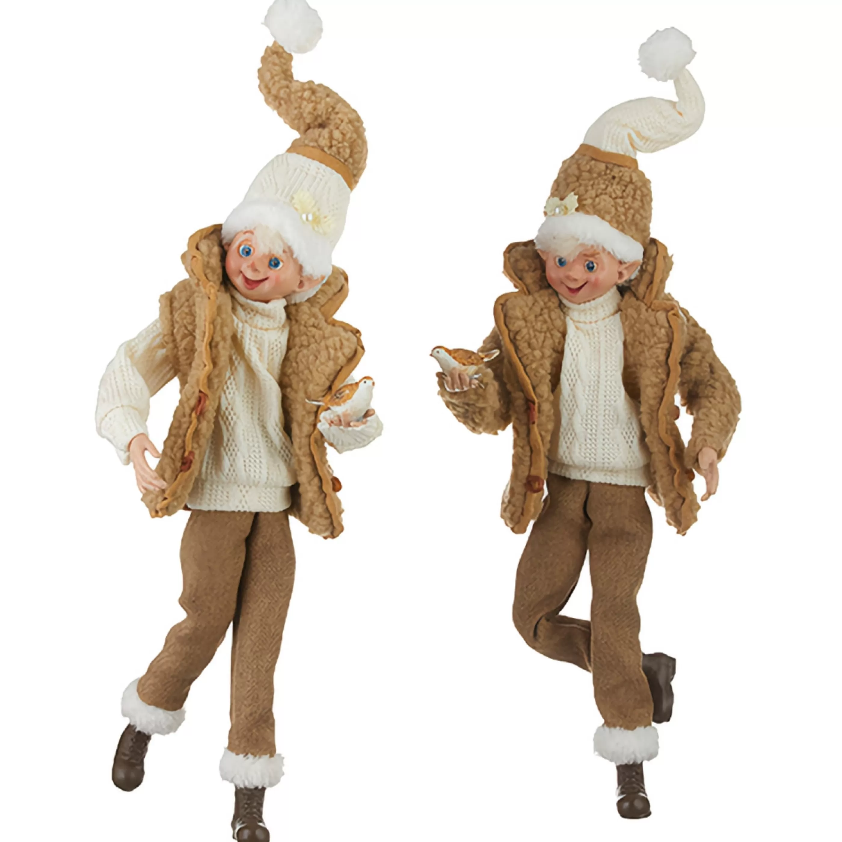 Hot RAZ Imports Fawn Cozy Posable Elf (2 Styles) - 40.5Cm