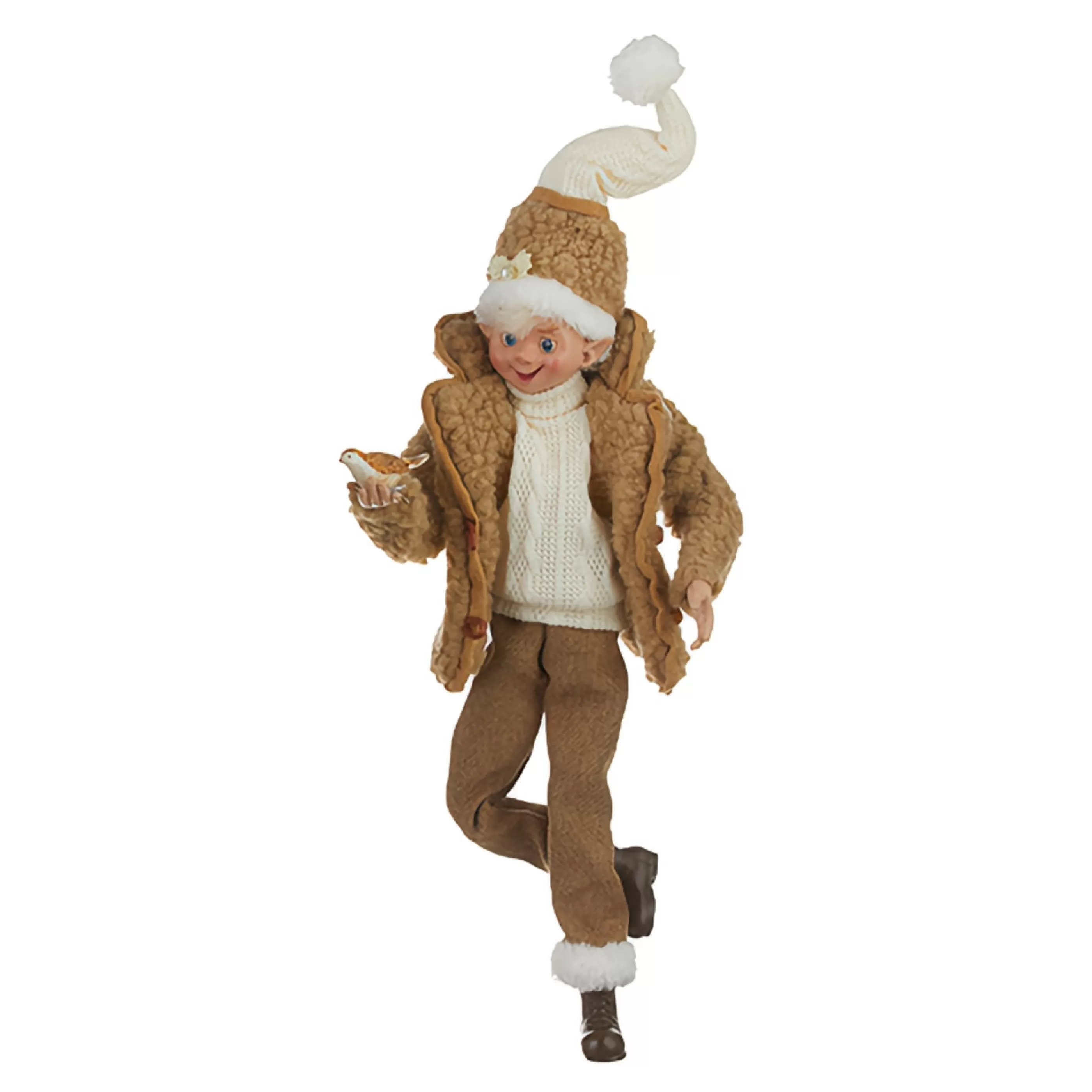 Hot RAZ Imports Fawn Cozy Posable Elf (2 Styles) - 40.5Cm