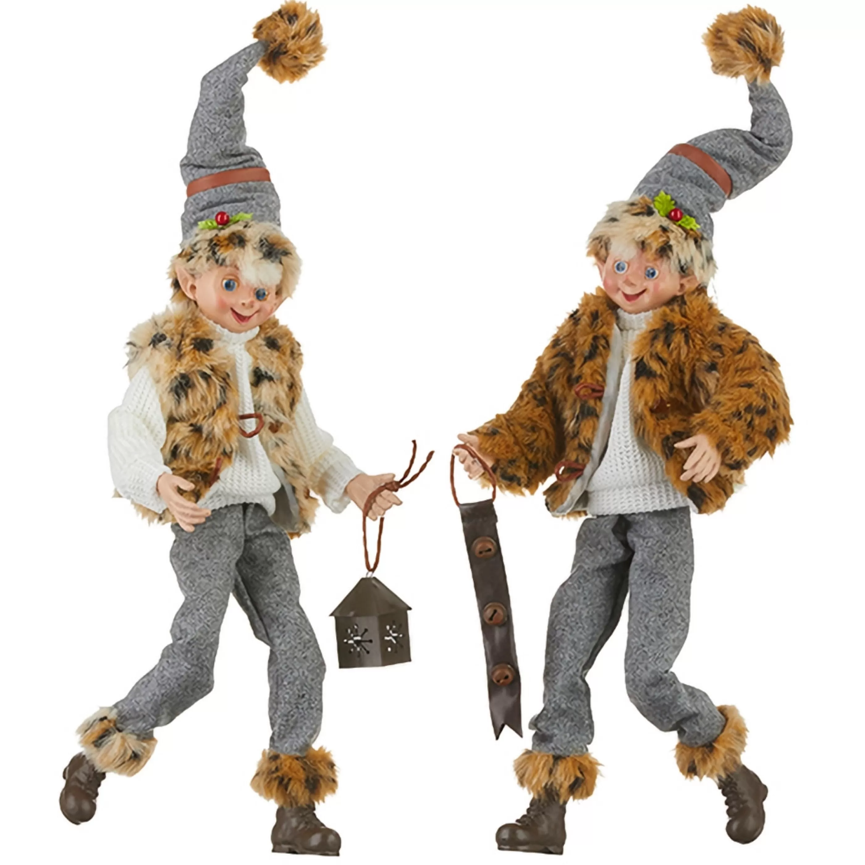 Fashion RAZ Imports Fawn Posable Elf (2 Styles) - 40.5Cm