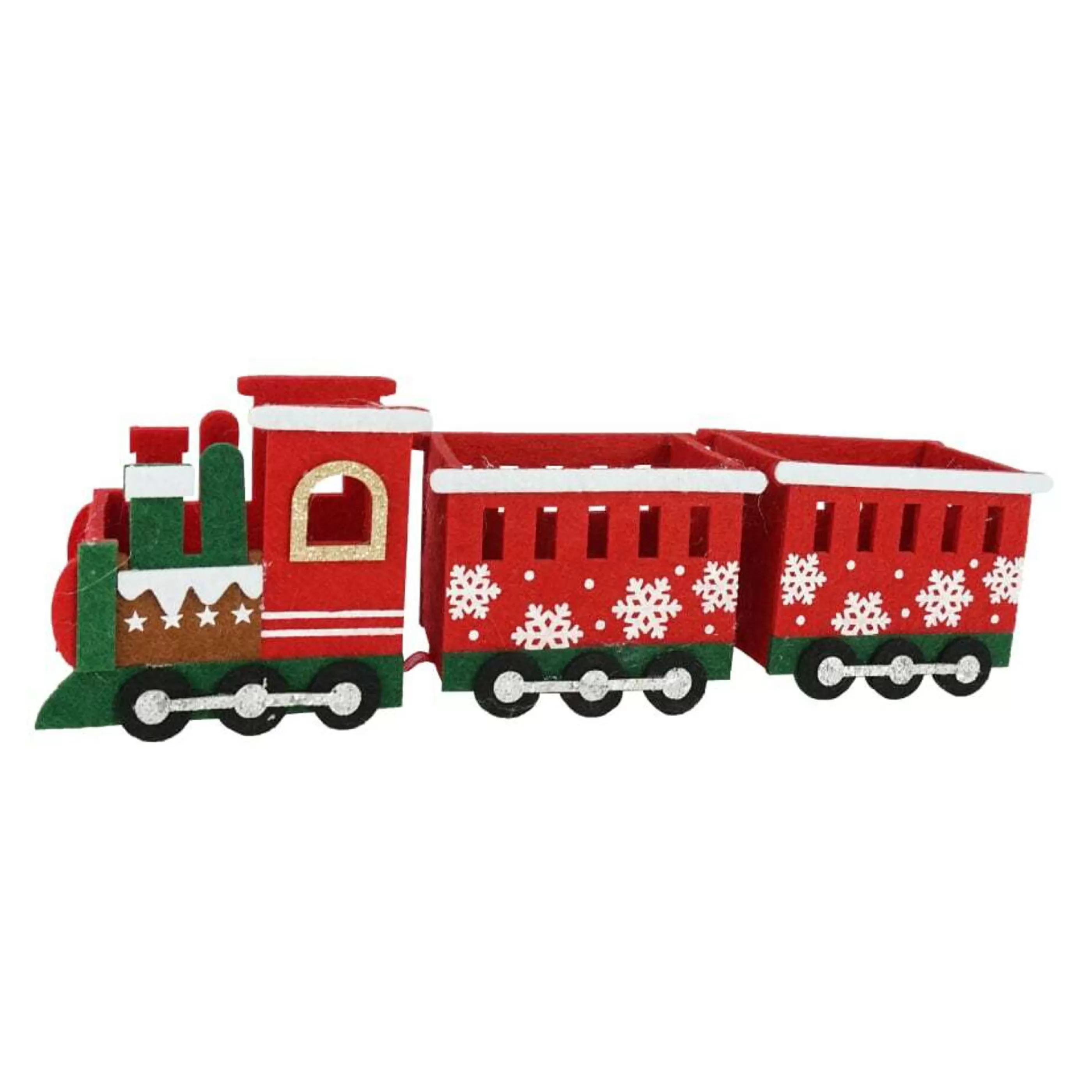 * Christmas Tinsel & Foil Decorations | Felt Train Decoration (2 Styles) - 25Cm