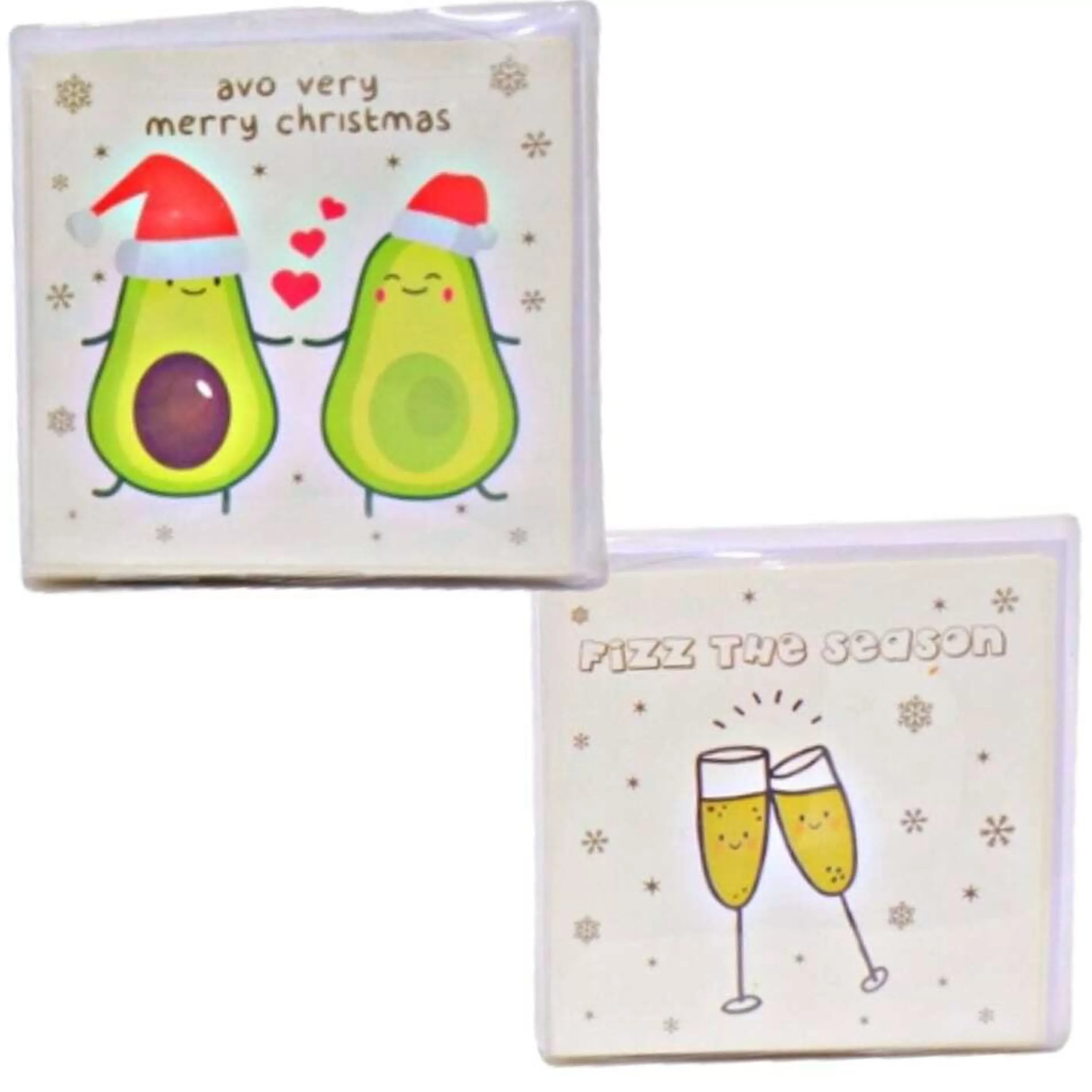 Discount * Festive Foodie Christmas Cards (Pack Of 10)