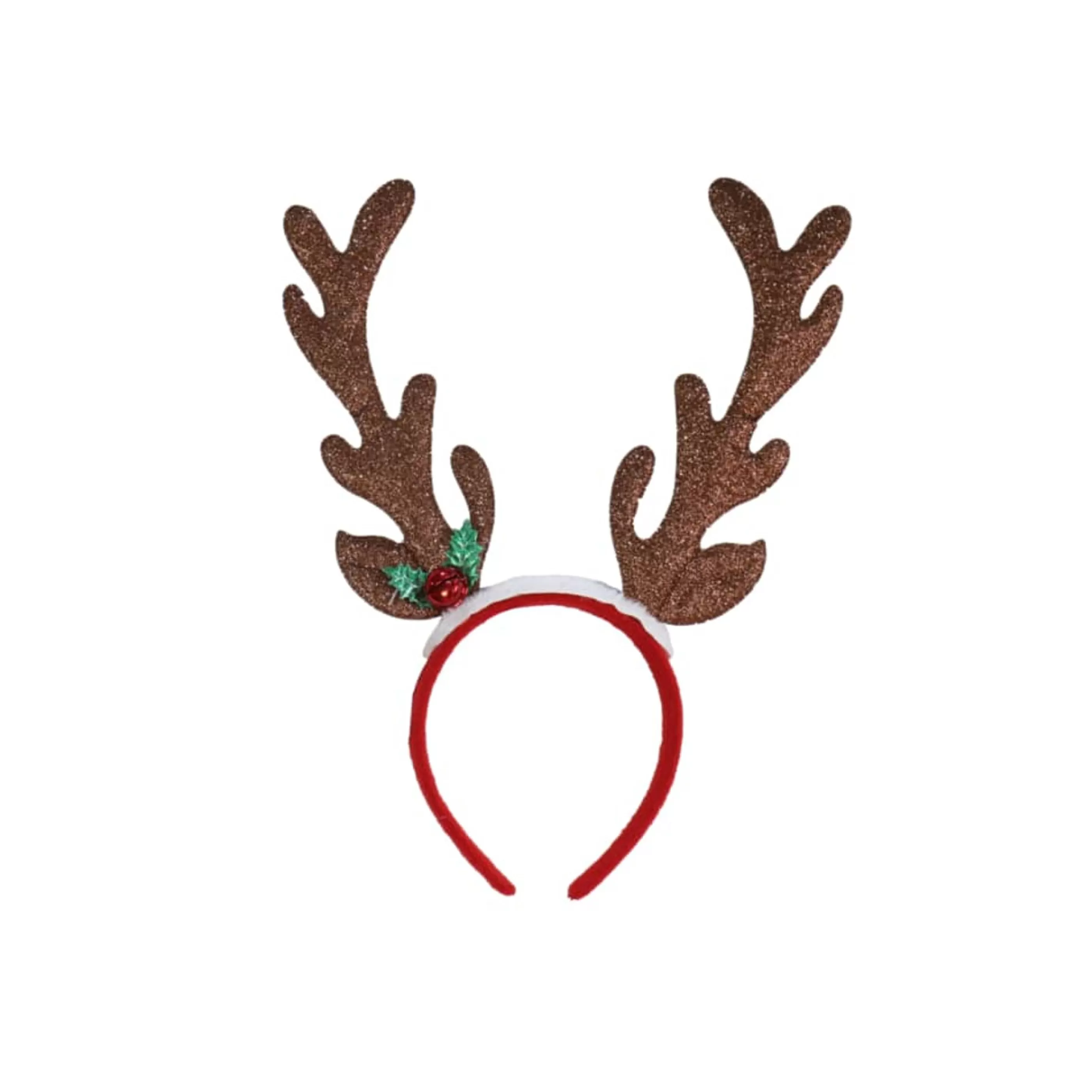 New * Festive Headband Reindeer Antlers With Holly (3 Colours)