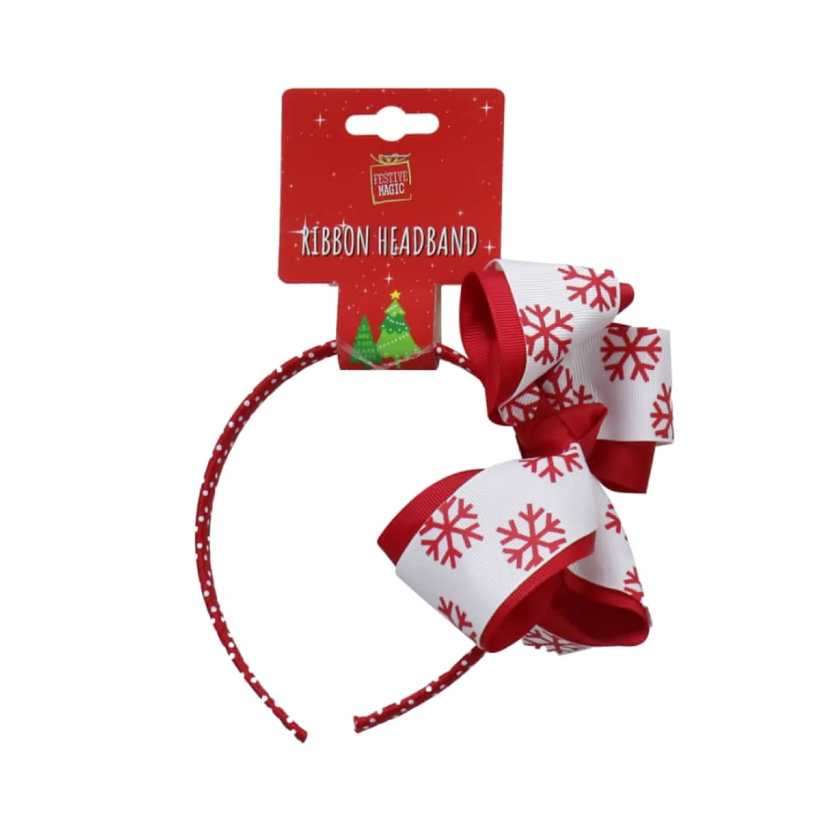 Online * Festive Headband With Ribbon Bows (4 Styles)