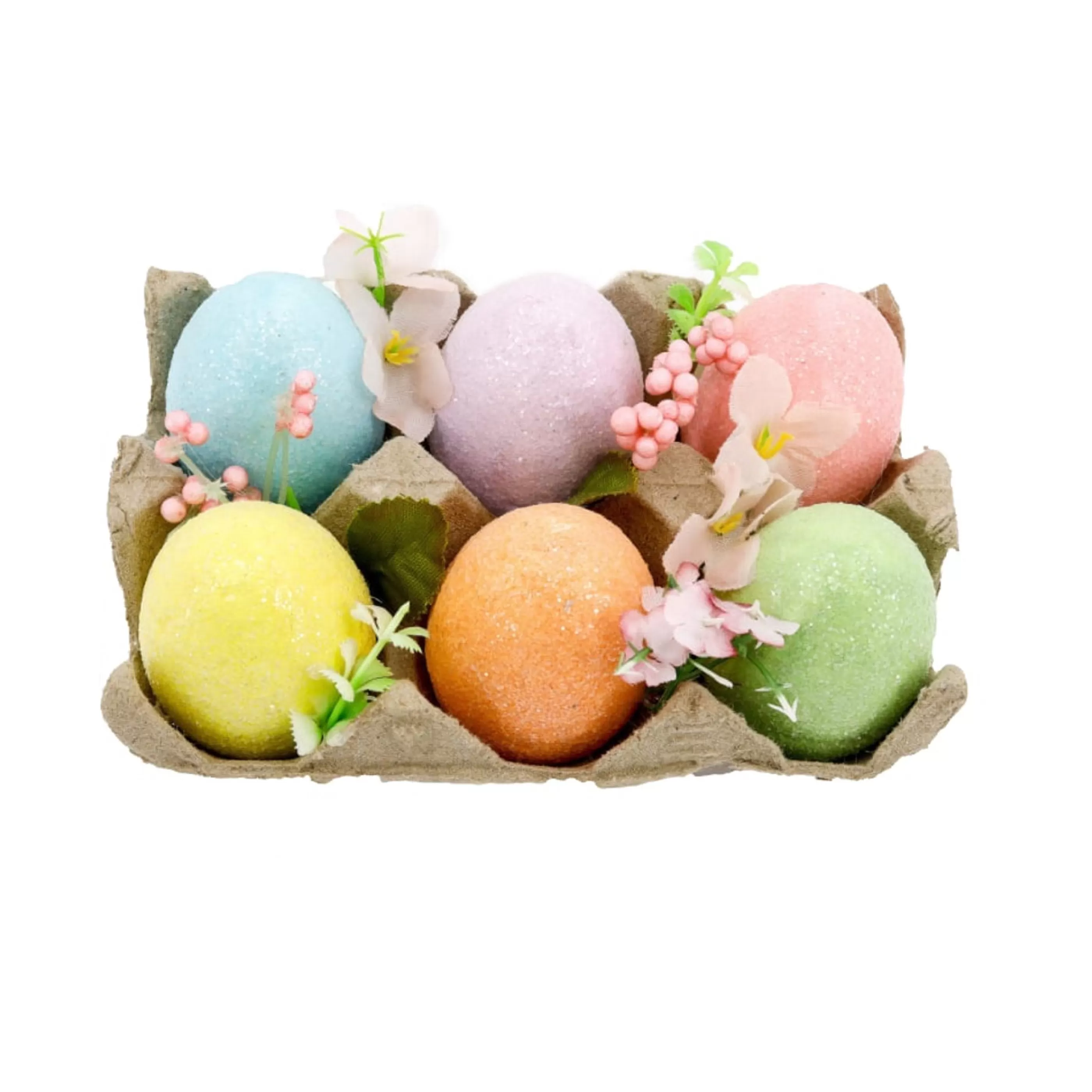 Best Easter Town Festive Pastel Easter Eggs In Tray (Pack Of 6)