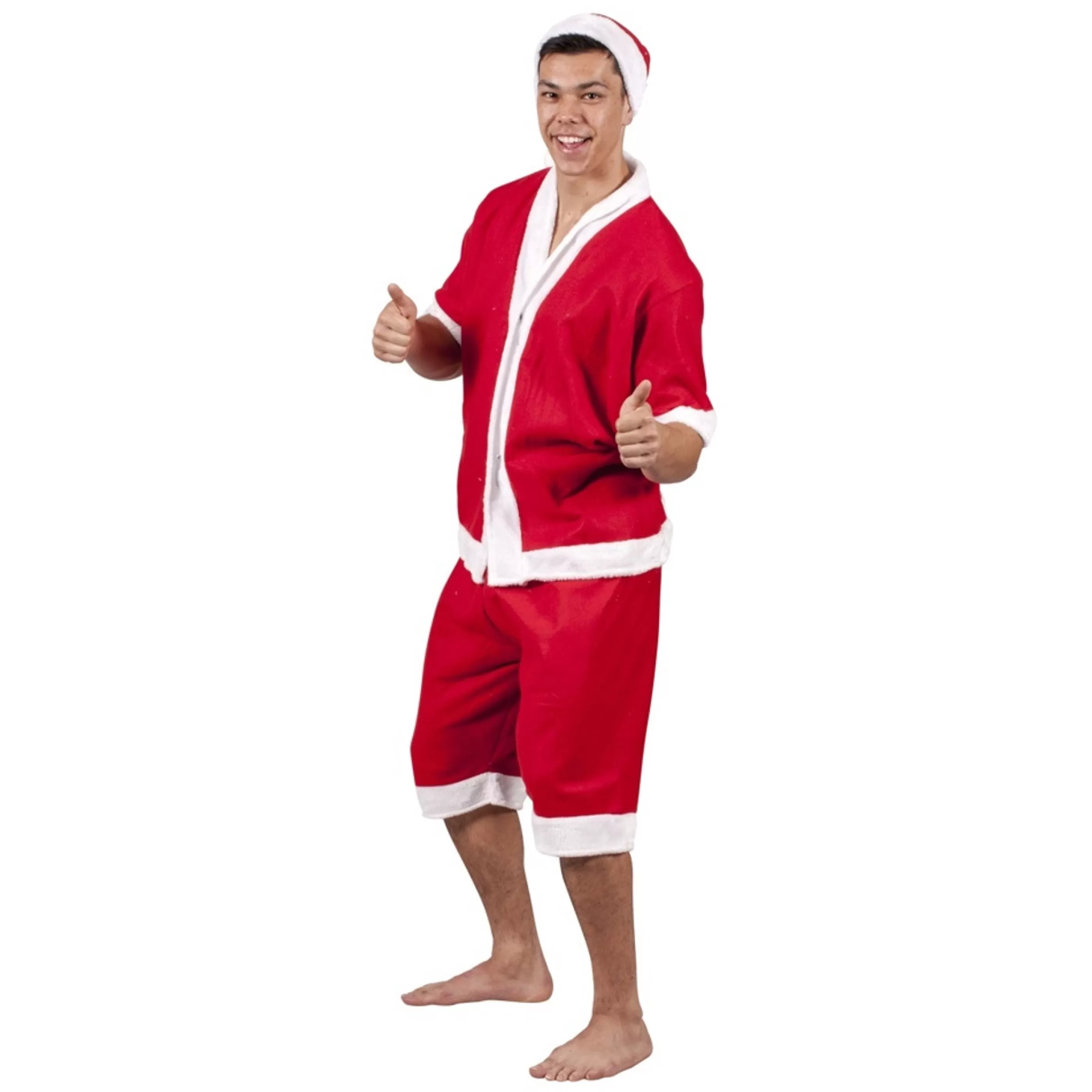 Cheap * Fleece Summer Santa Suit