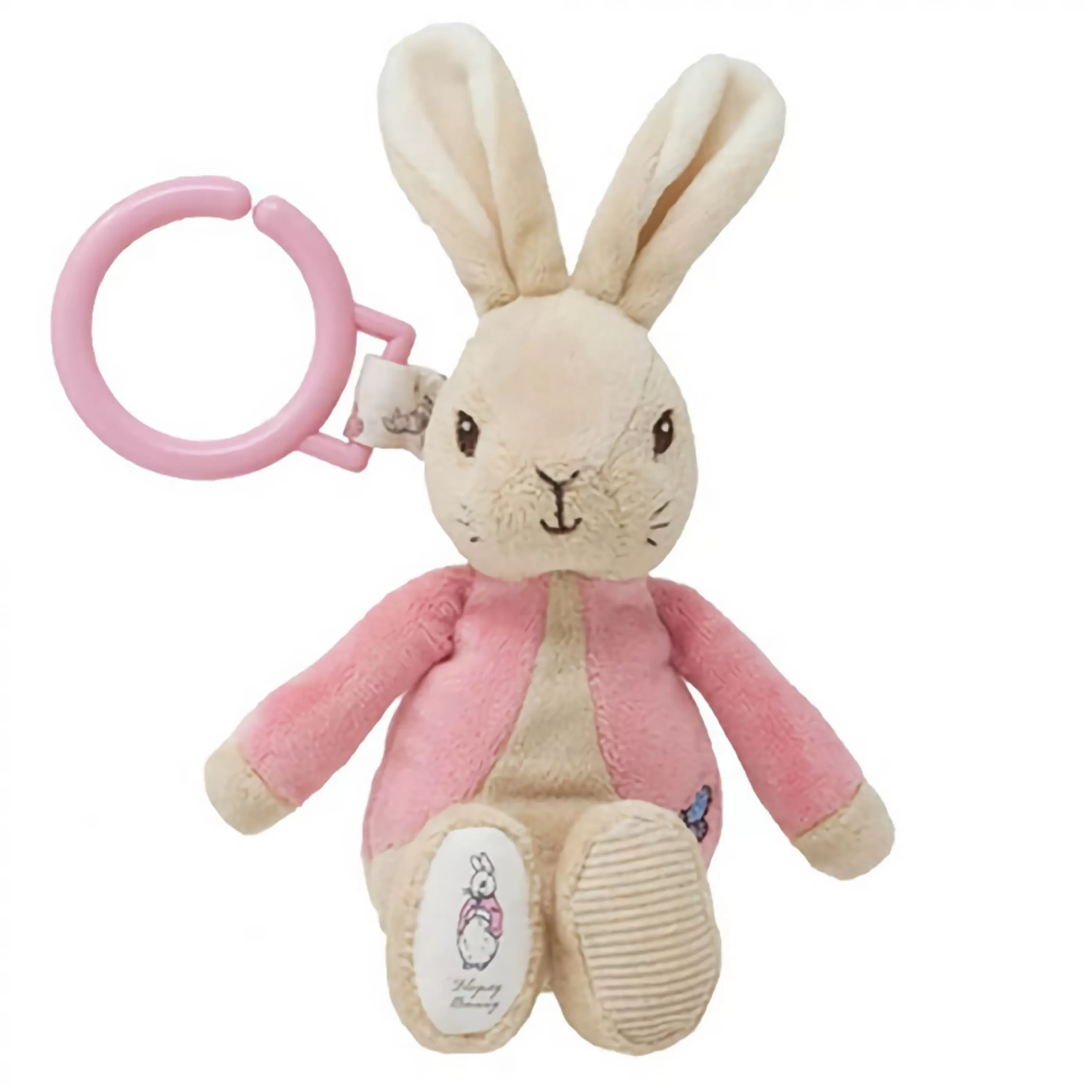 Beatrix Potter - Peter Rabbit Baby's First Christmas | Flopsy Attachable Jiggler - 20Cm