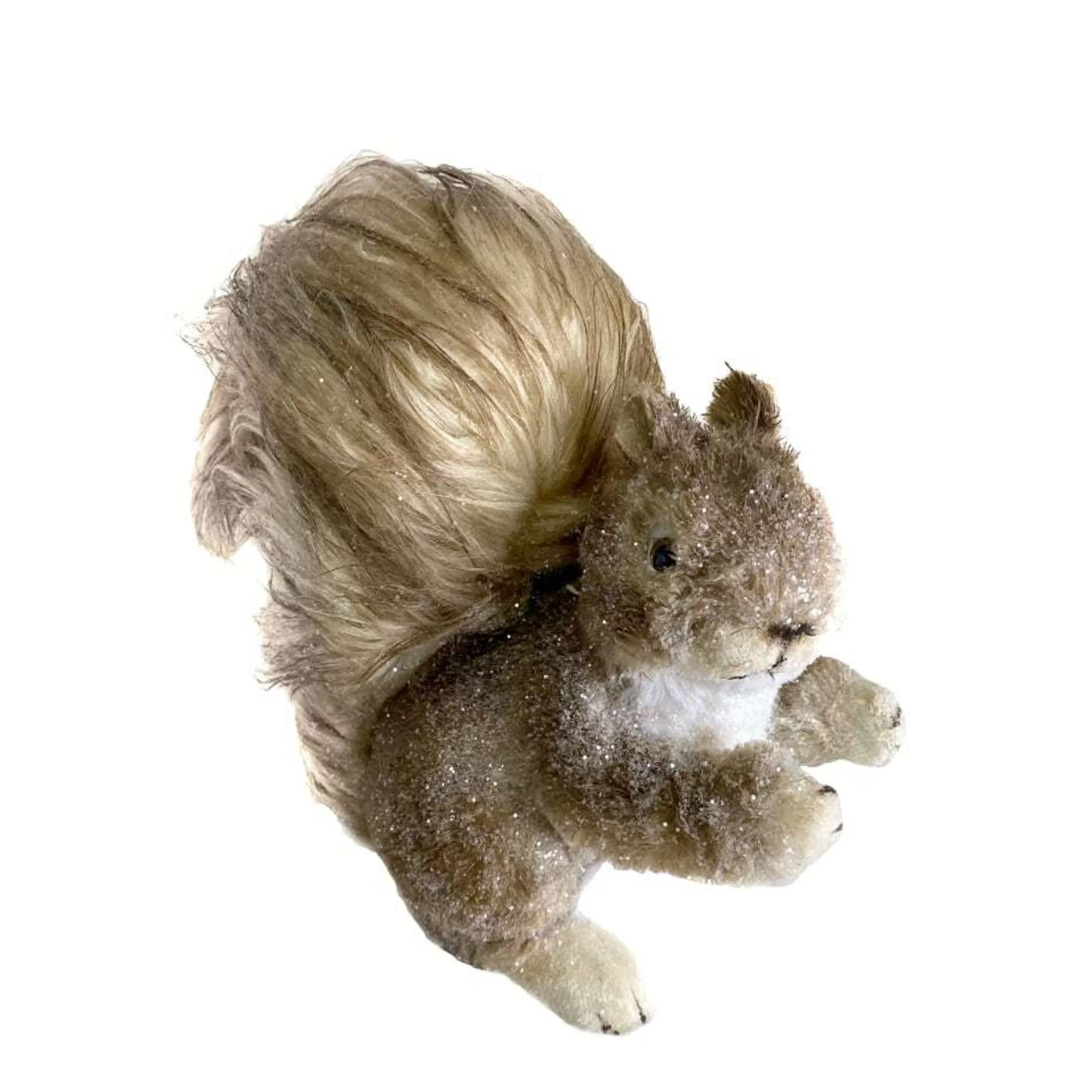 * Table Top Decorations | Fluffy Brown Sitting Squirrel - 23Cm