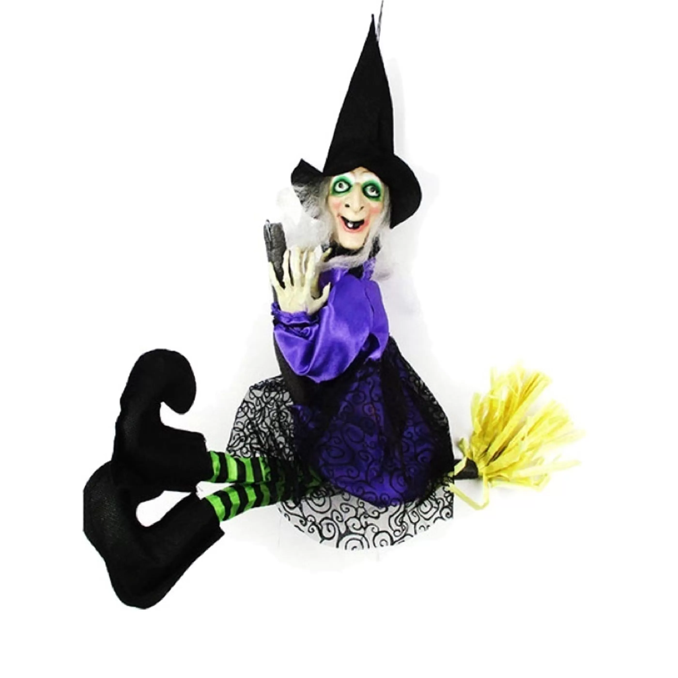 Store Witches of Halloween Flying Witch On Broom