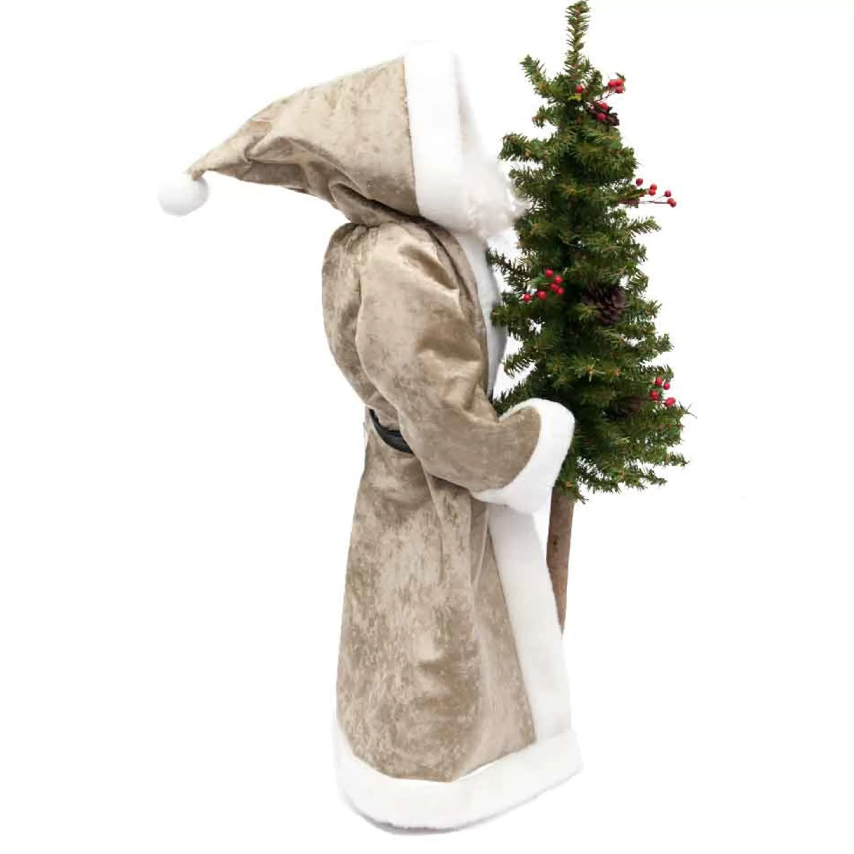 * Table Top Decorations | Forest Santa Claus With Tree - 81Cm