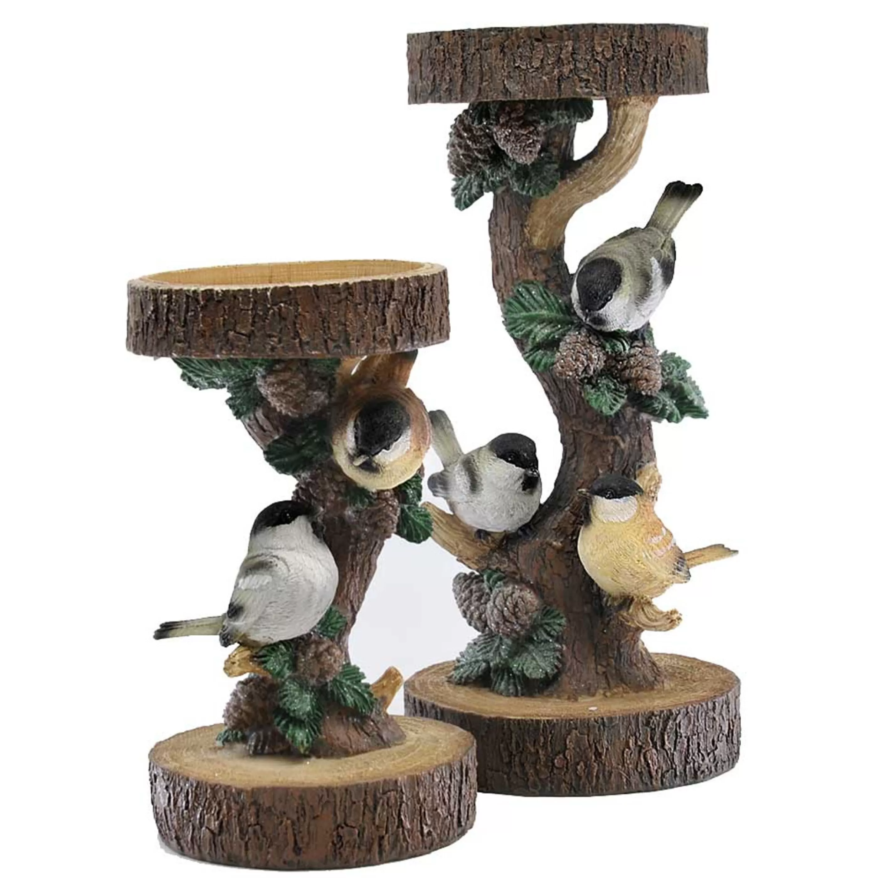 Discount * Forrest Bird Pillar Candle Holder - 21Cm