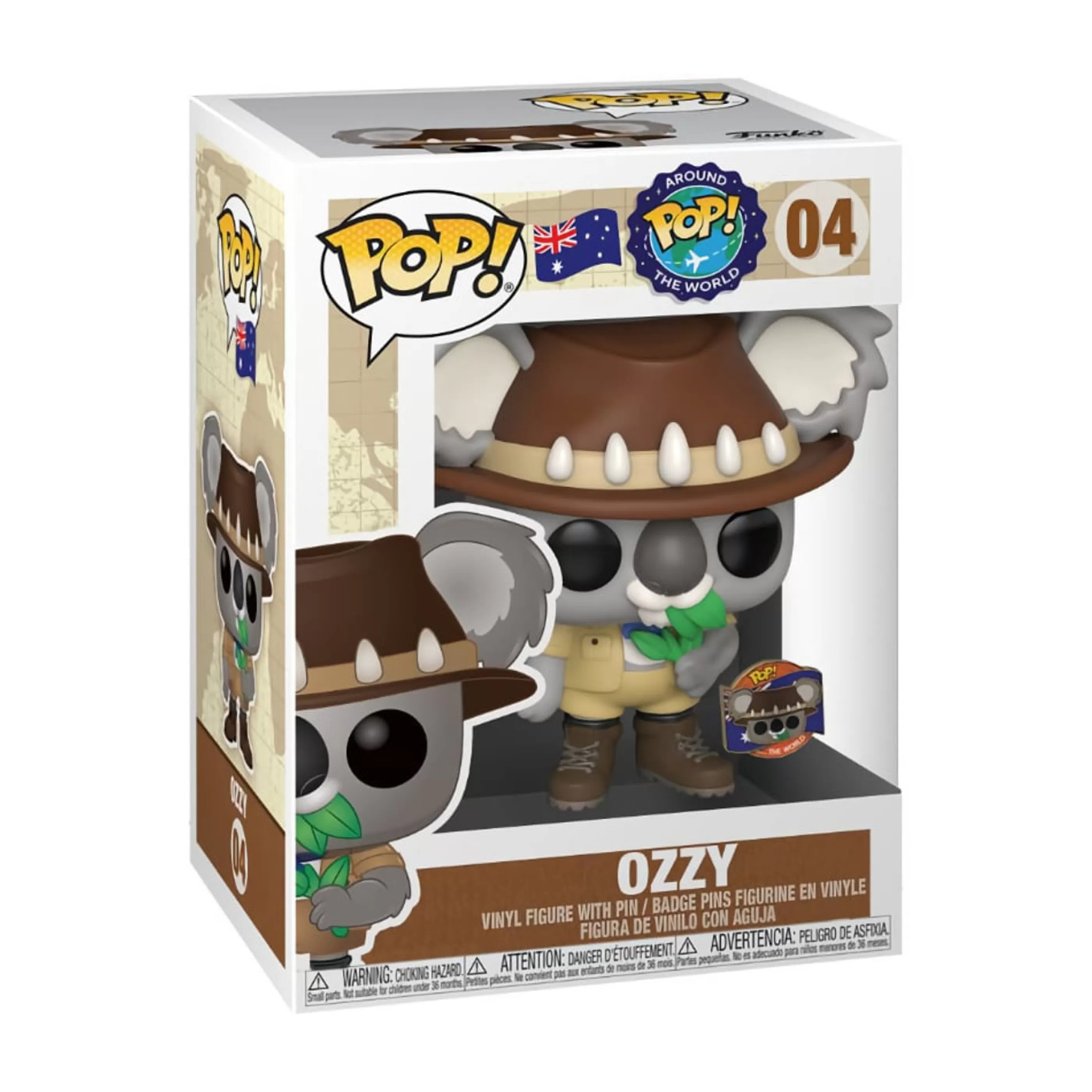 * Australian Decorations | Funko Australia Ozzy Koala Pop! With Enamel Pin - 9.5Cm