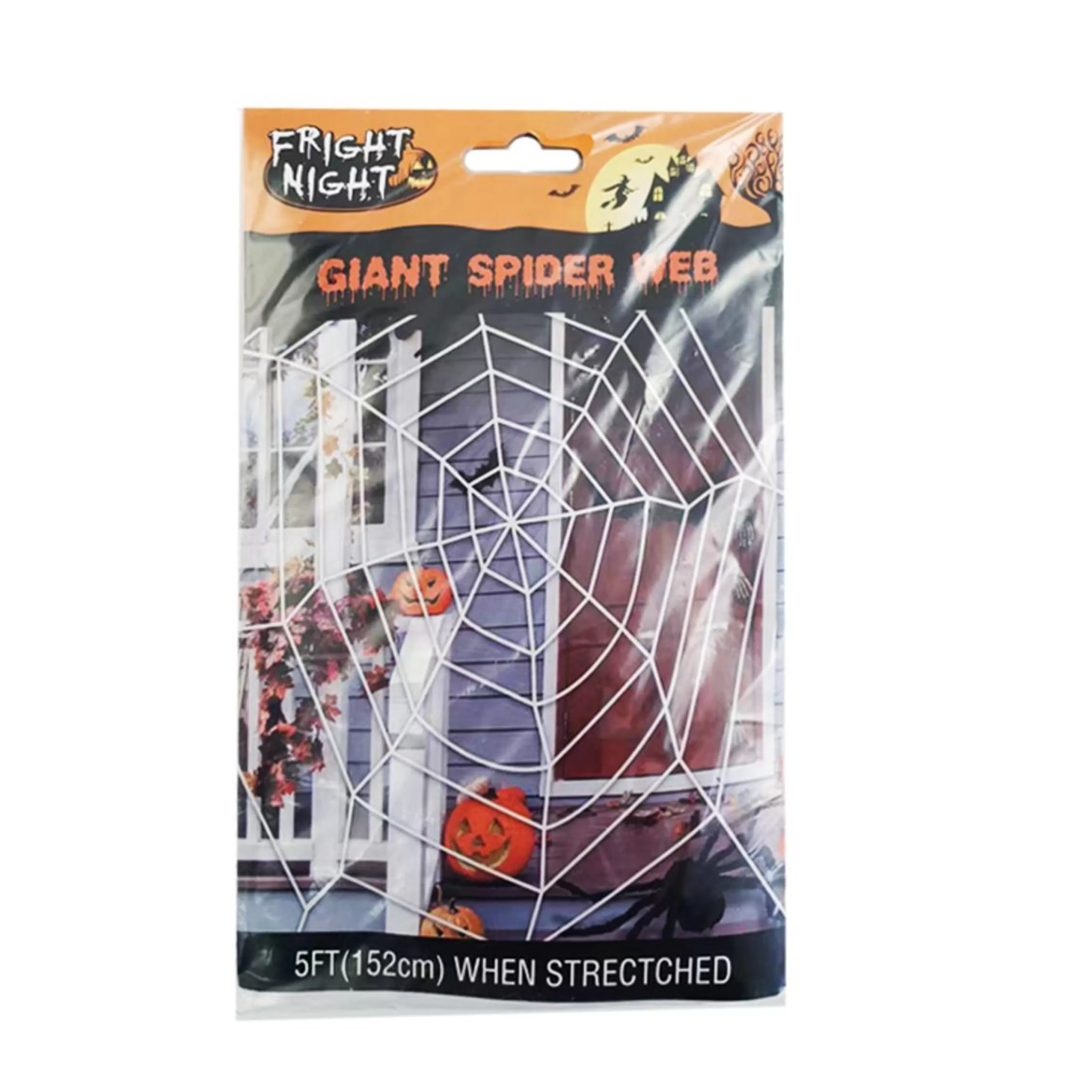 Fashion Witches of Halloween Giant Spider Web With Spider - 152Cm