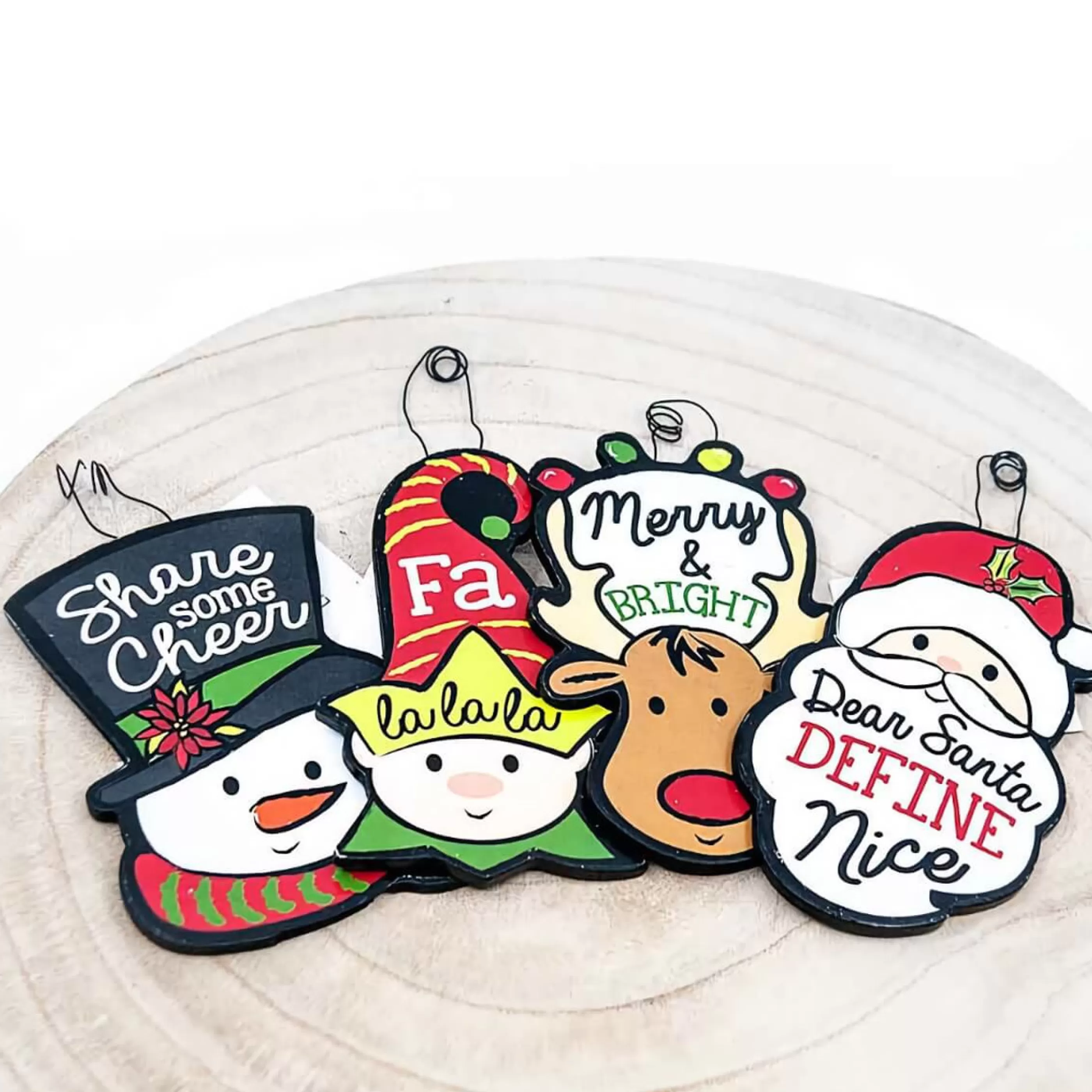 * Hanging Christmas Ornaments | Giftcraft Christmas Ornament (4 Styles) - 12Cm