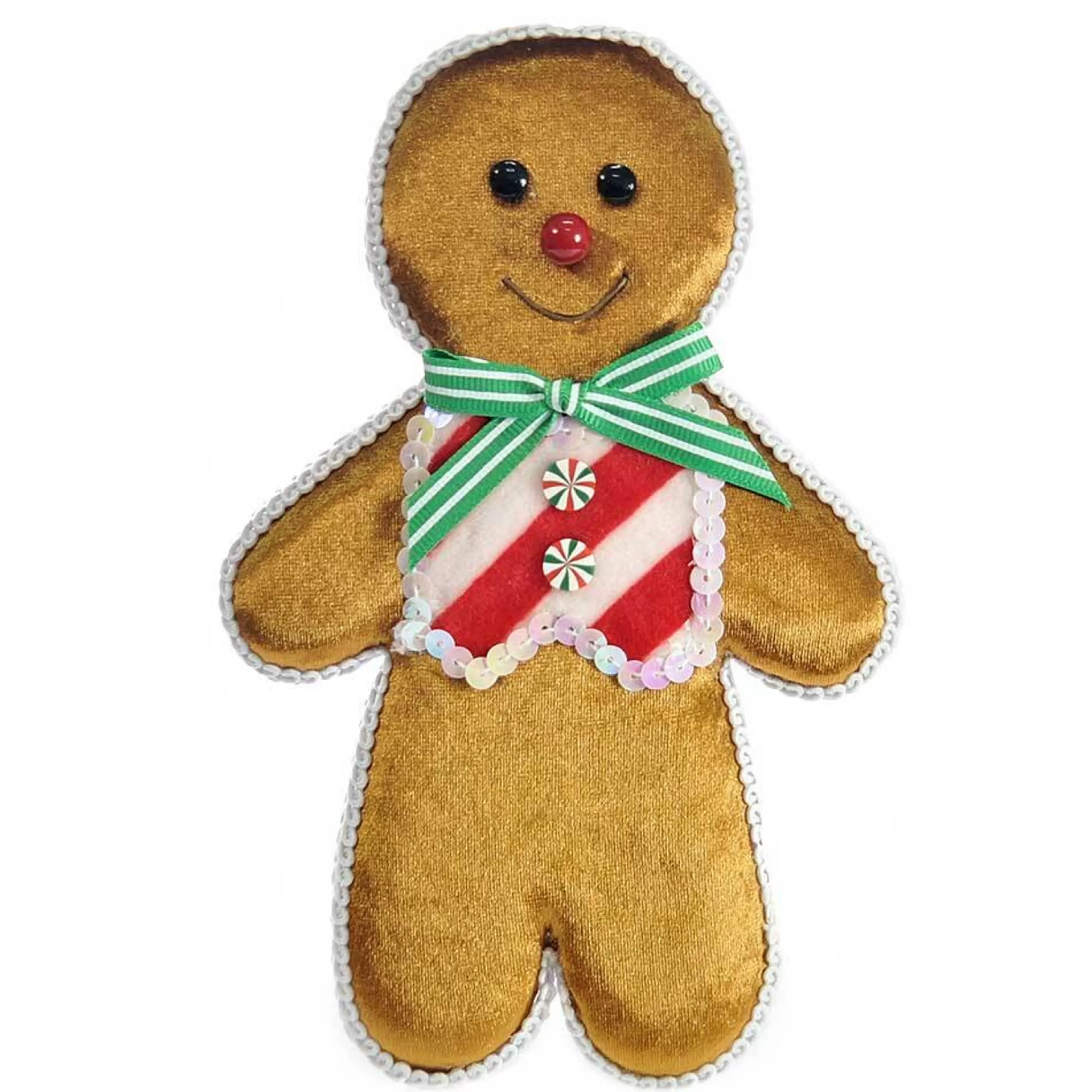 * Gingerbread Candy Christmas | Gingerbread Man With Stripe Shirt - 19Cm