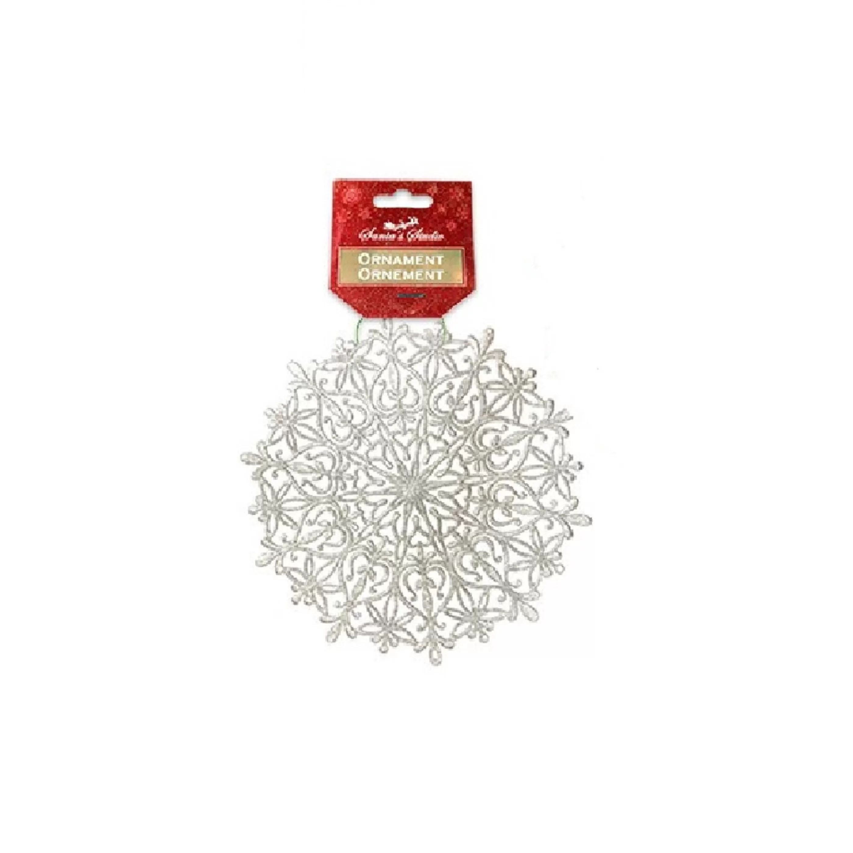 * Hanging Christmas Ornaments | Glitter Hanging Snowflake (3 Colours) - 36Cm