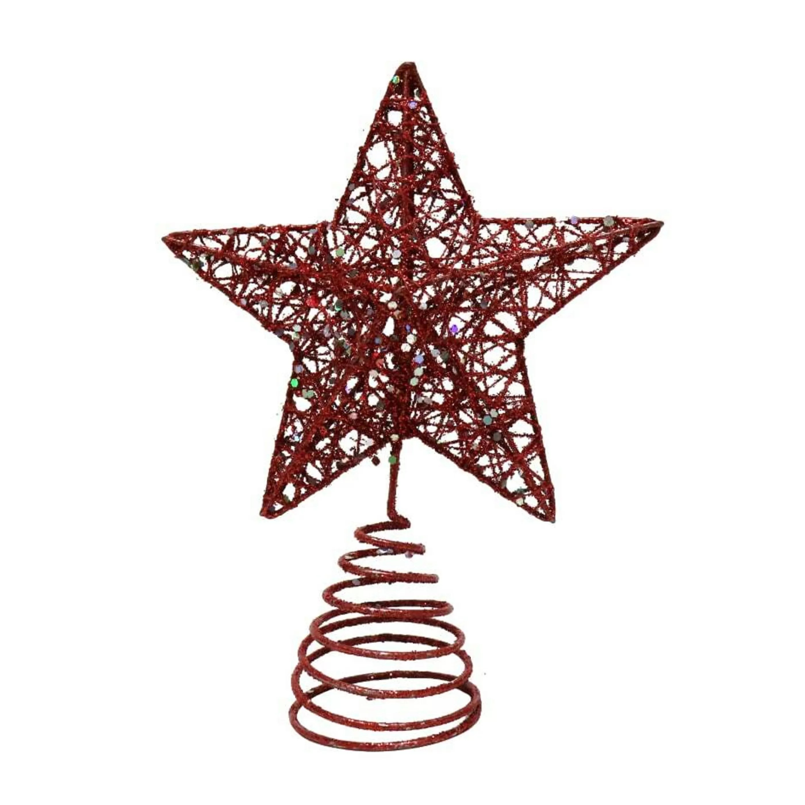 Store * Glitter Star Tree Topper (3 Colours) - 20Cm