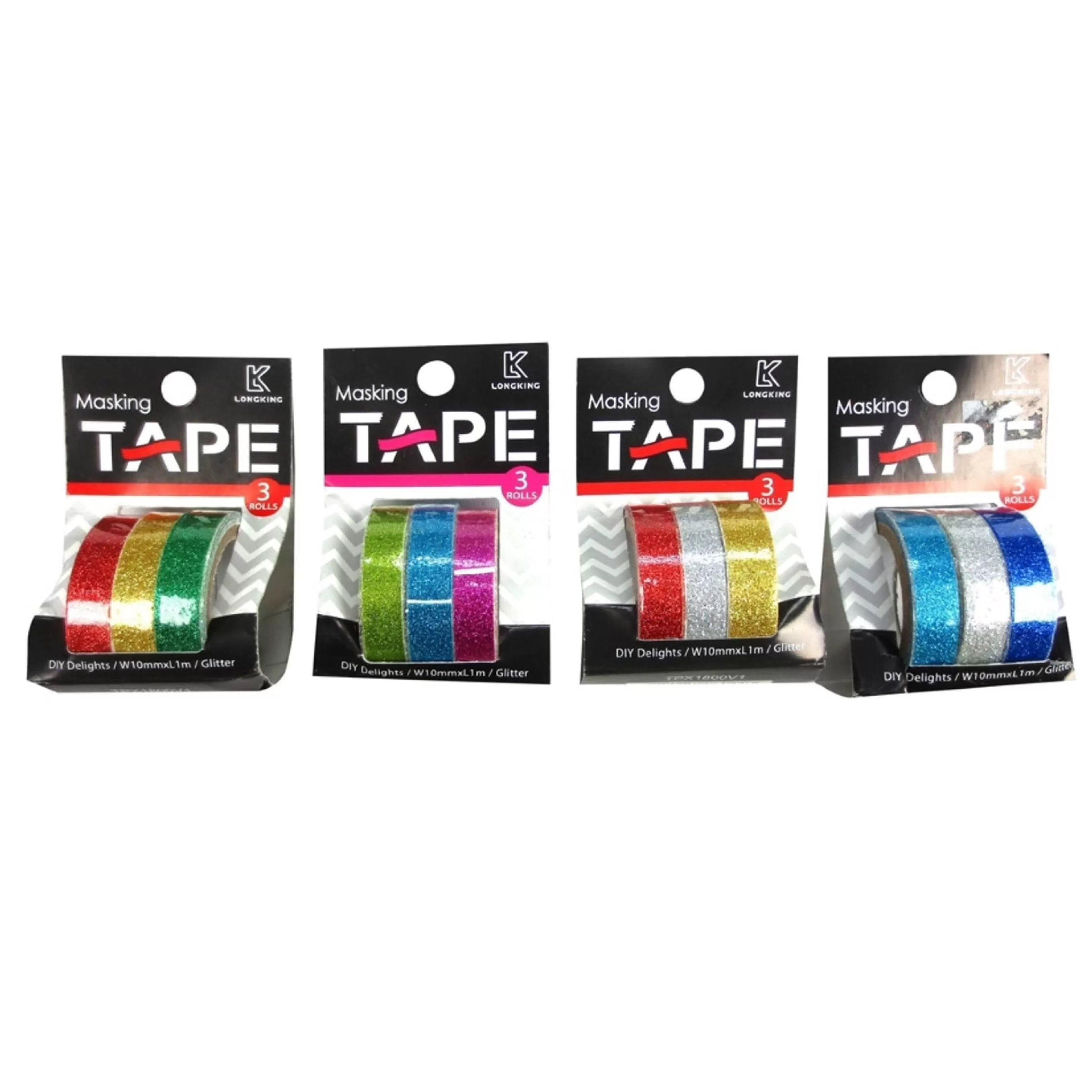 Sale * Glitter Sticky Tape (4 Colours) - 1M