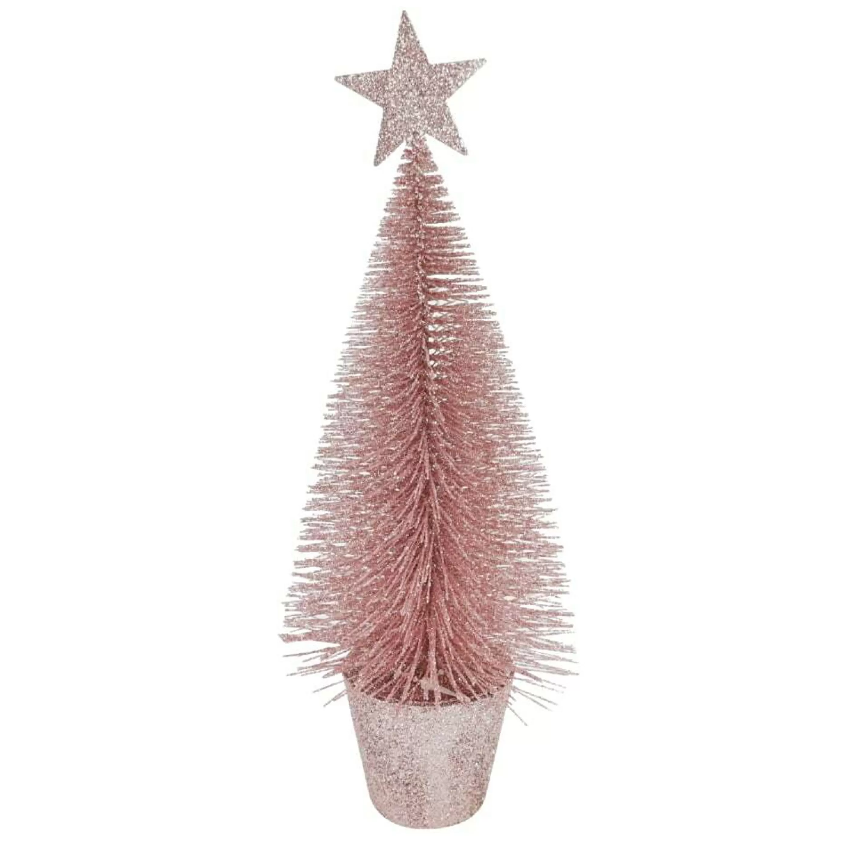 New * Glitter Tree With Star (4 Colours) - 25Cm