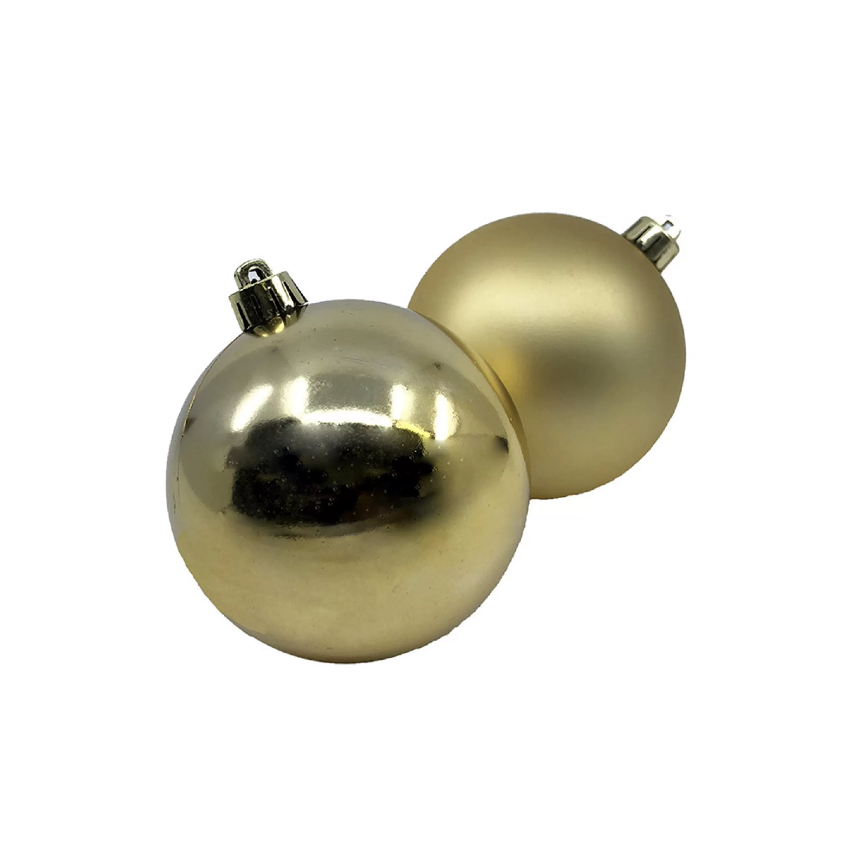 * Hanging Christmas Baubles | Gold Baubles (Pack Of 12) - 80Mm