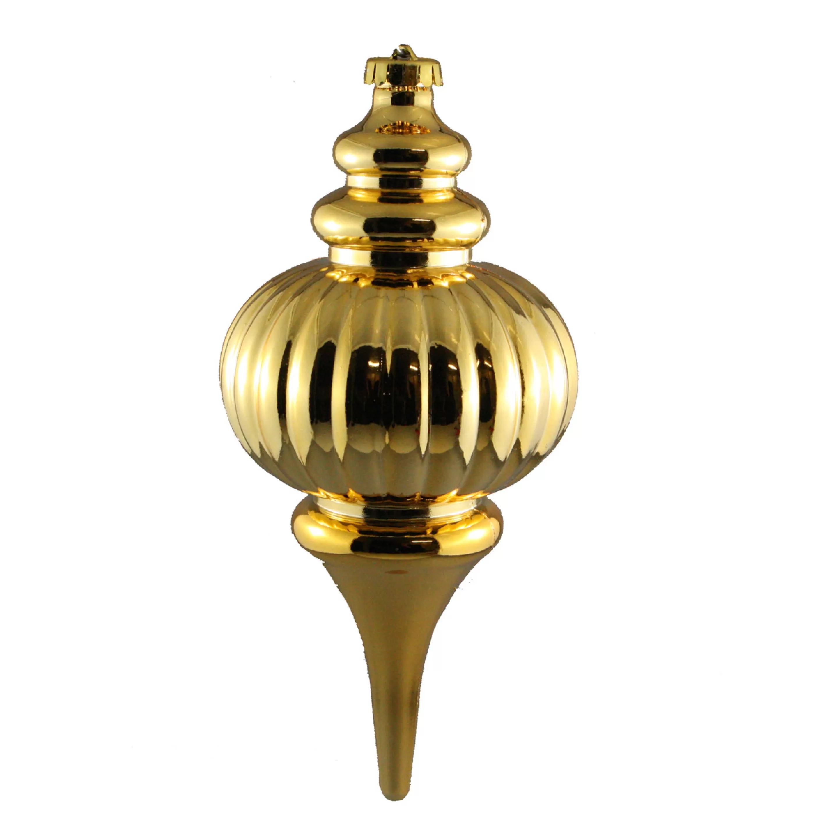 * Hanging Christmas Ornaments | Gold Finial Hanging Ornament - 25 Cm