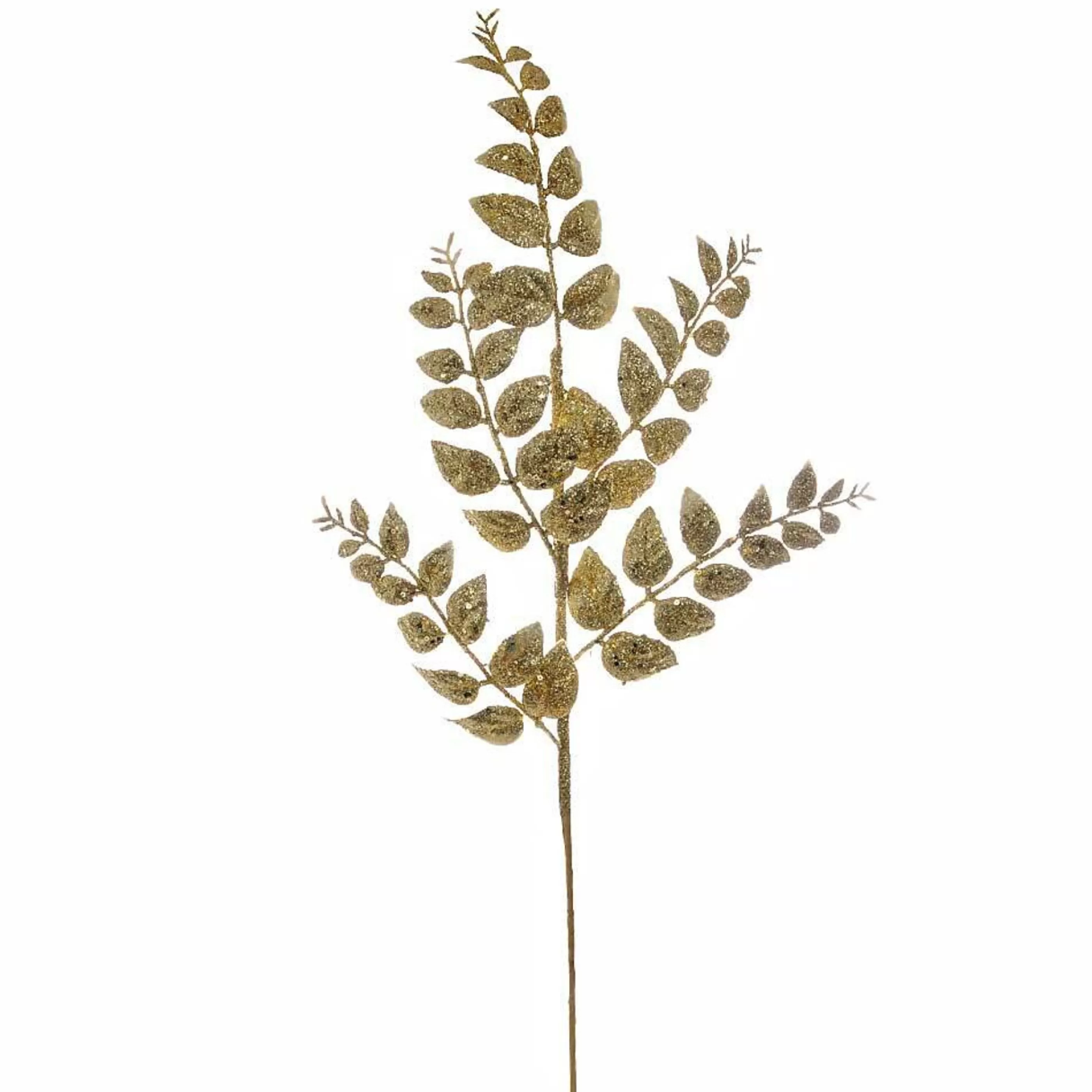 * Floristry | Gold Glitter Fern Spray - 73Cm