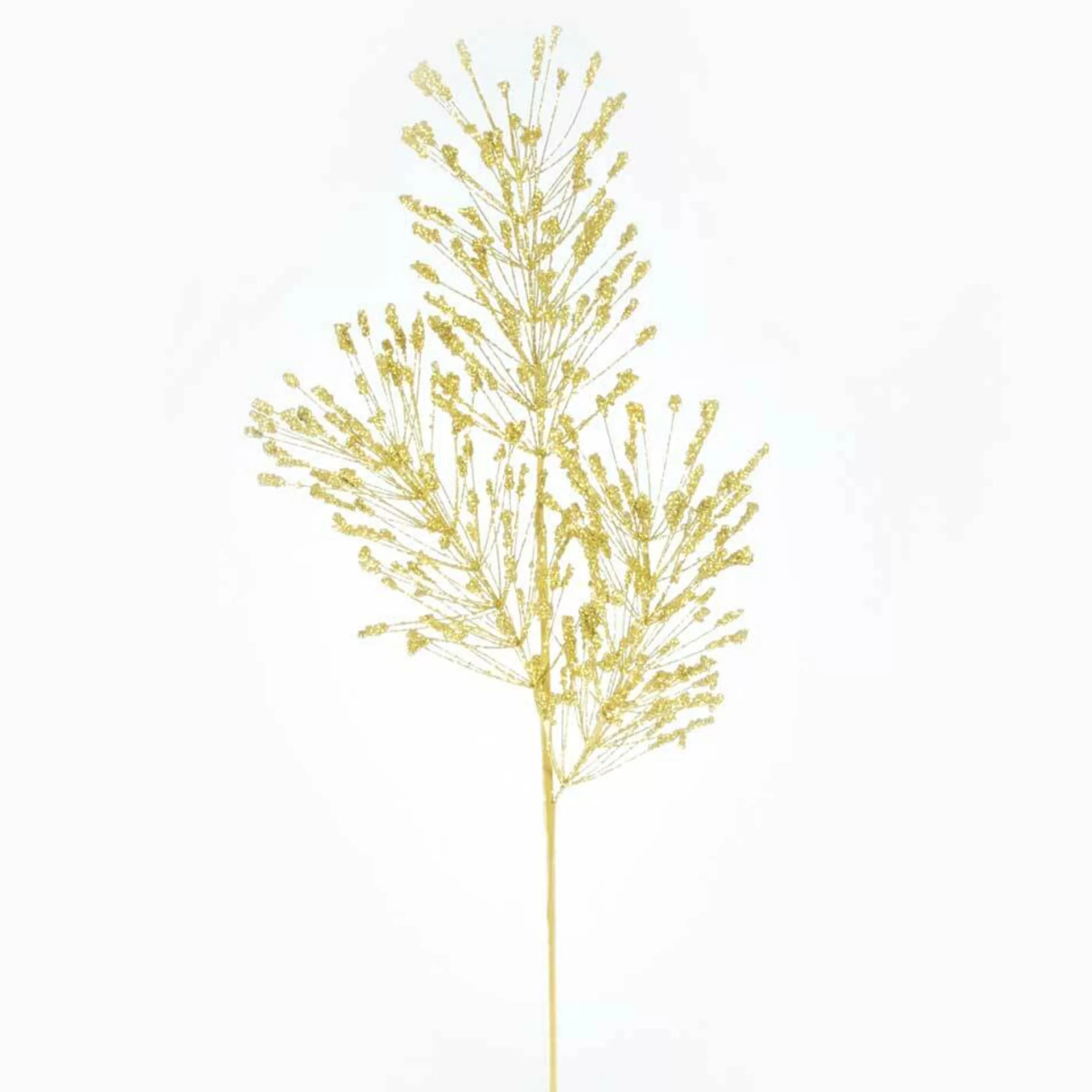 * Floristry | Gold Glitter Needle Spray - 75Cm