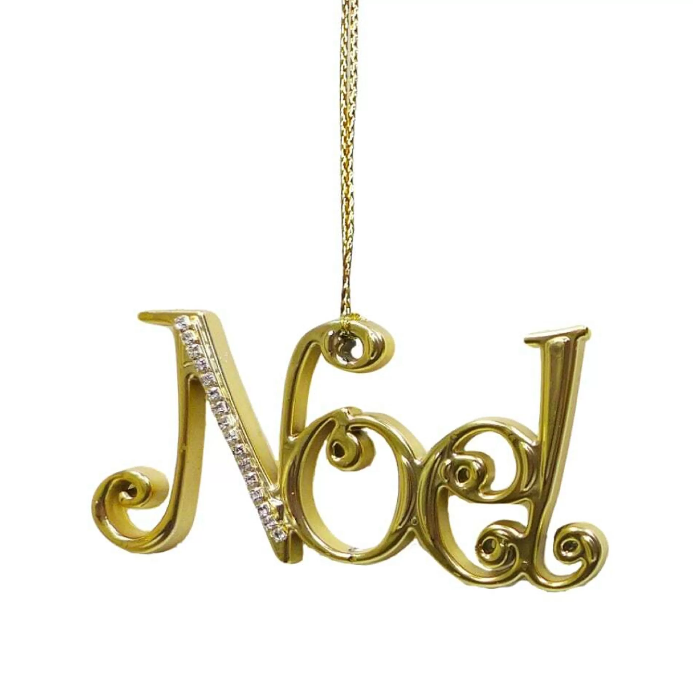 * Hanging Christmas Ornaments | Gold Hanging Noel Ornament - 15Cm