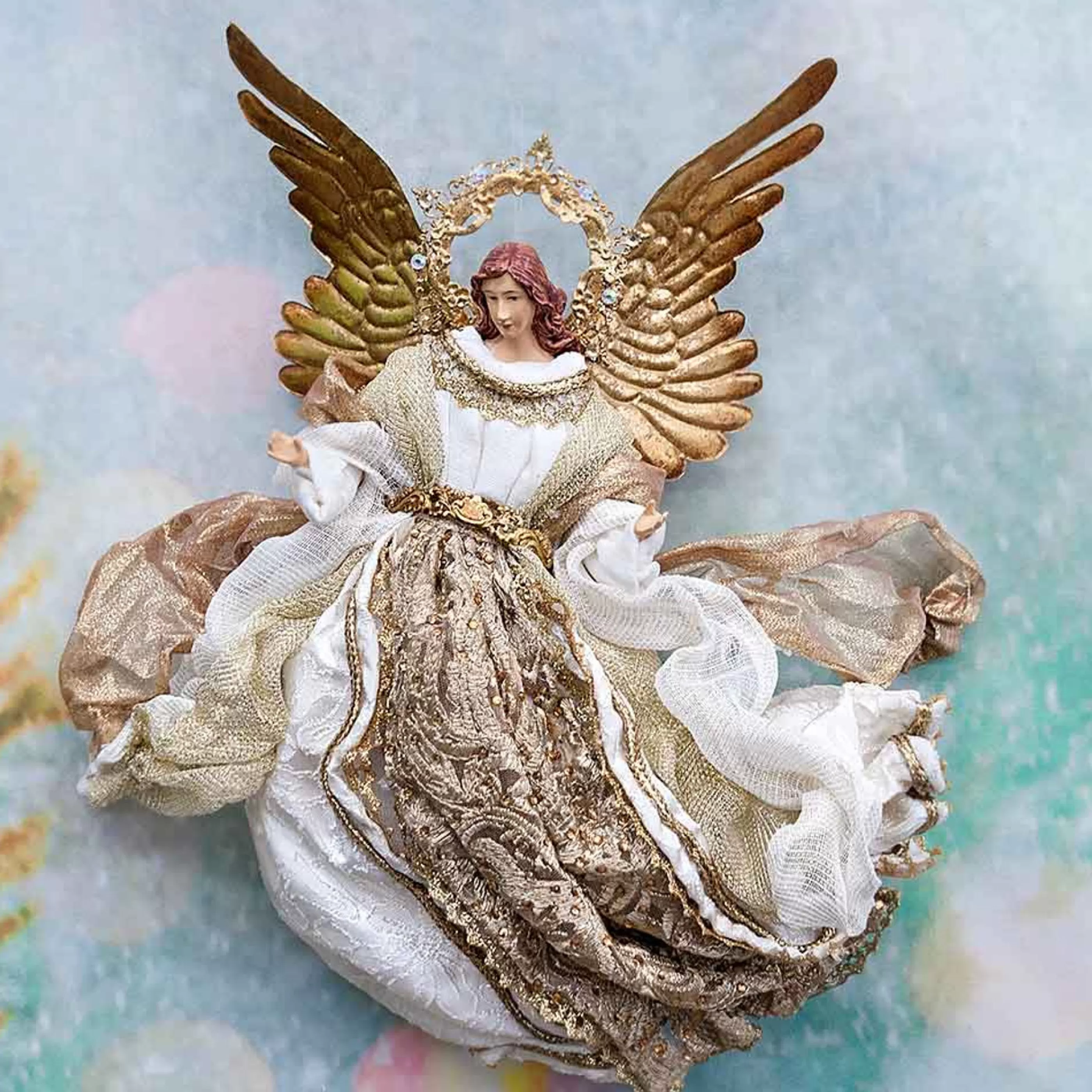 Best Sale * Gold Ivory Flying Angel -25Cm