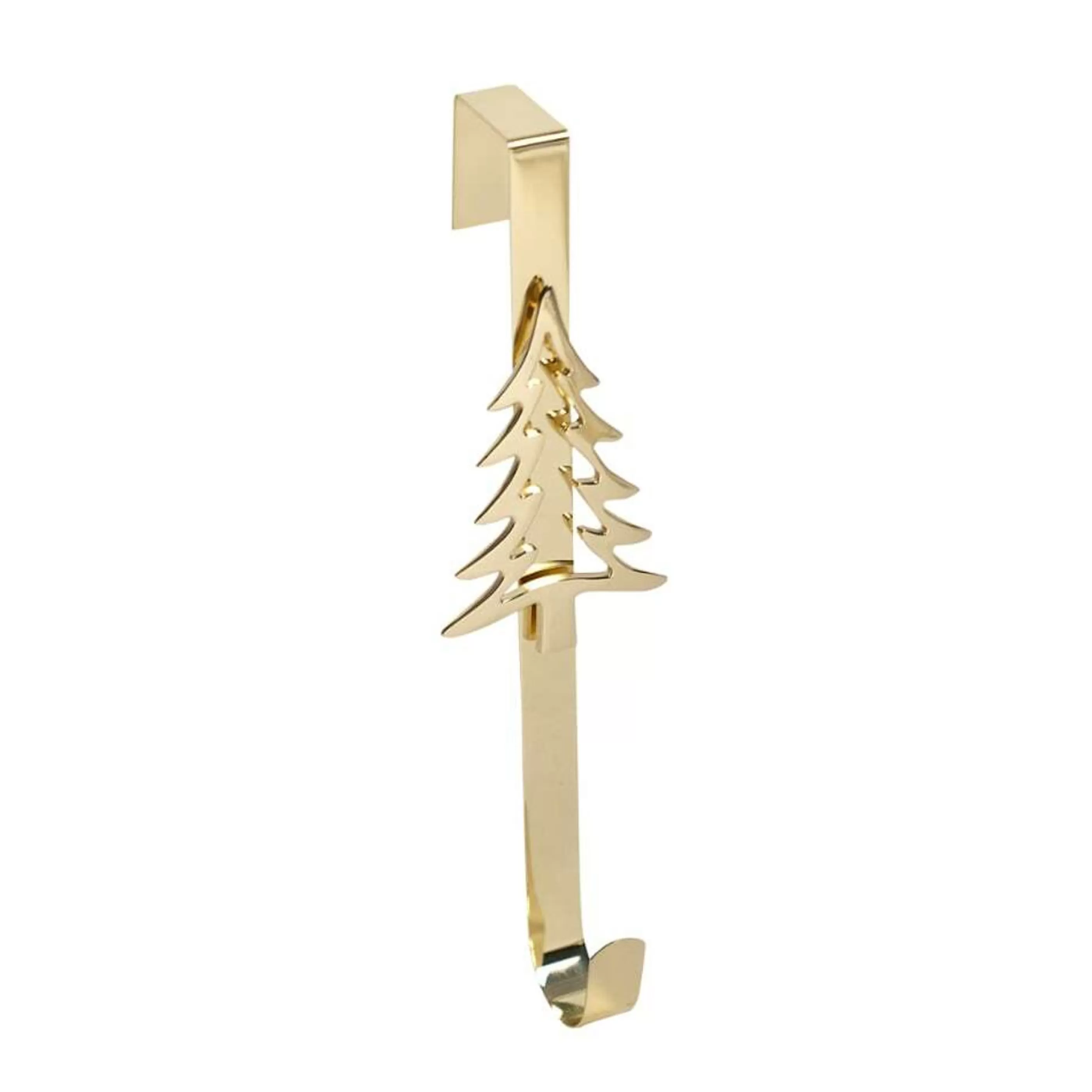 * Wreaths | Gold Metal Wreath Holder With Tree - 51Cm