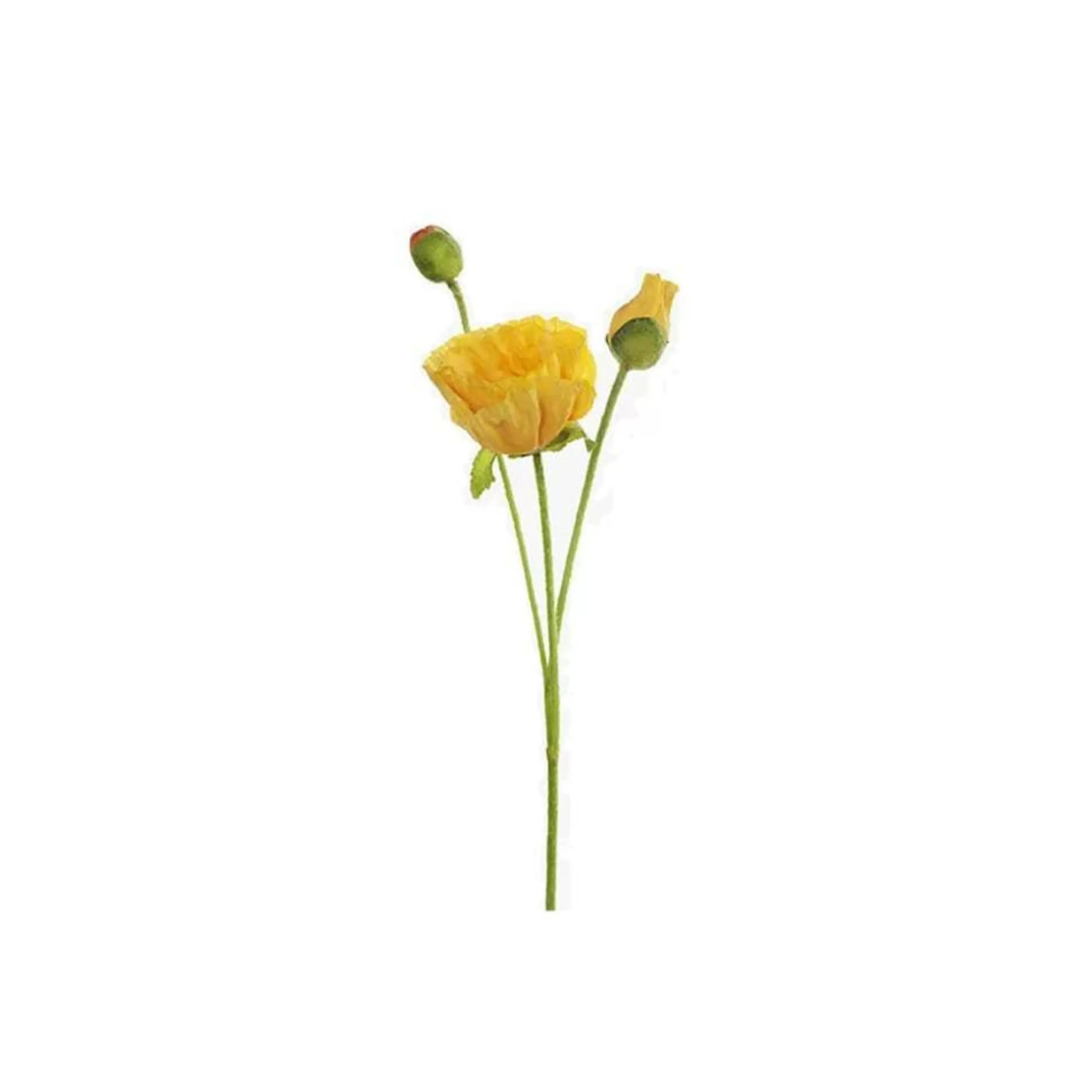 * Floristry | Gold Poppy Spray - 57Cm