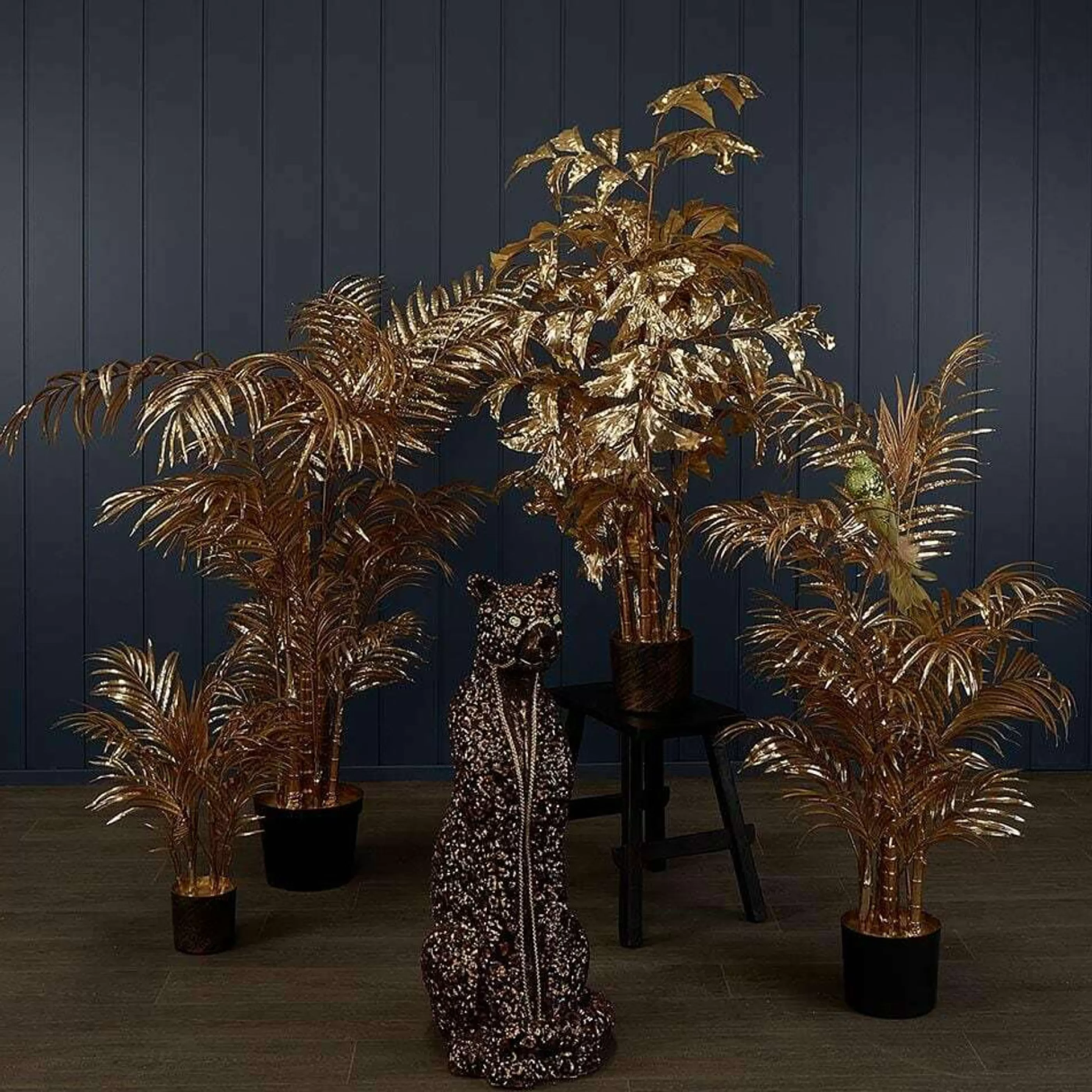 * Floristry | Gold Potted Areaca Palm Tree Small - 45Cm